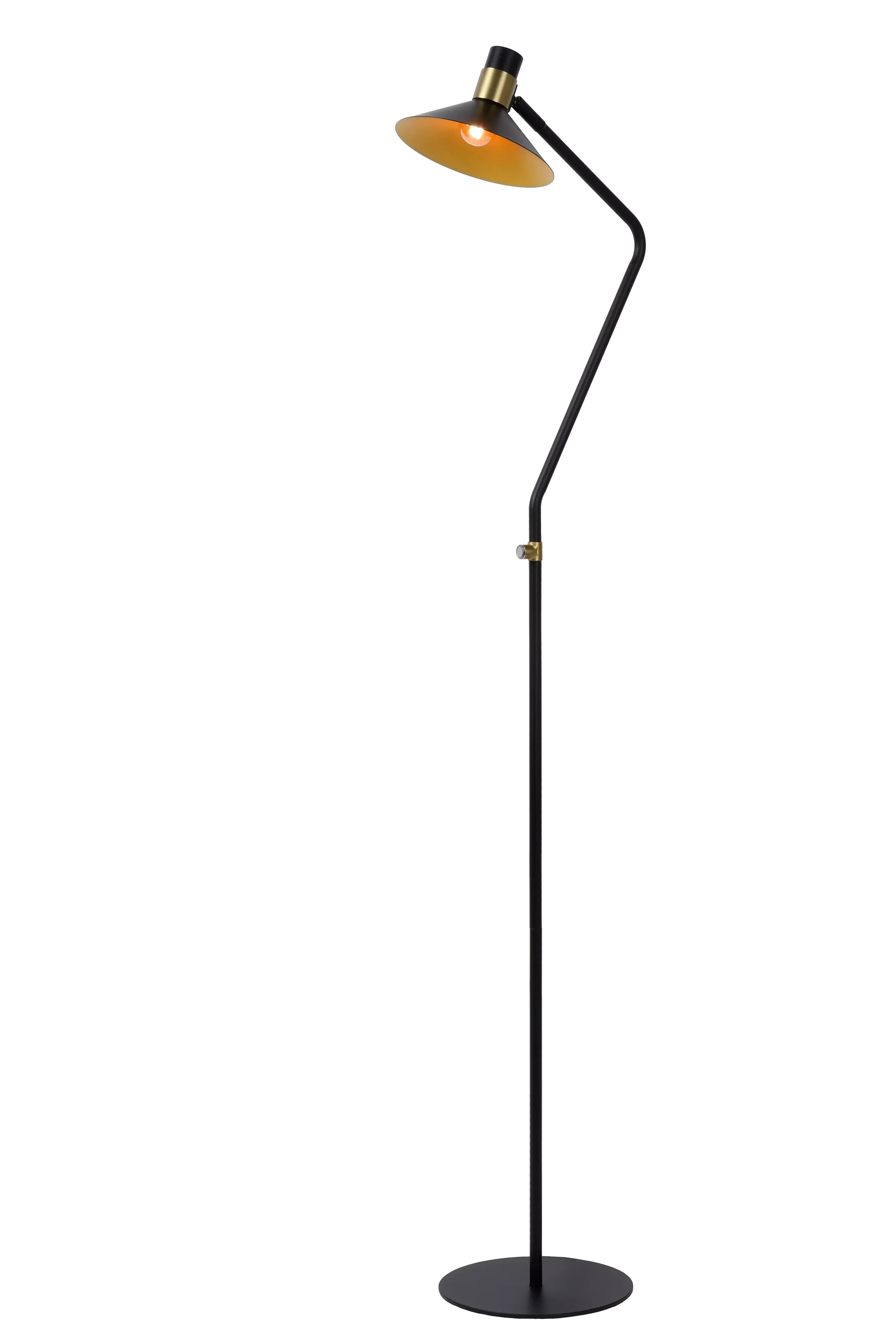 New PEPIJN - Vloerlamp - Ø 23 cm - 1xE14 - Zwart Staande Lampen
