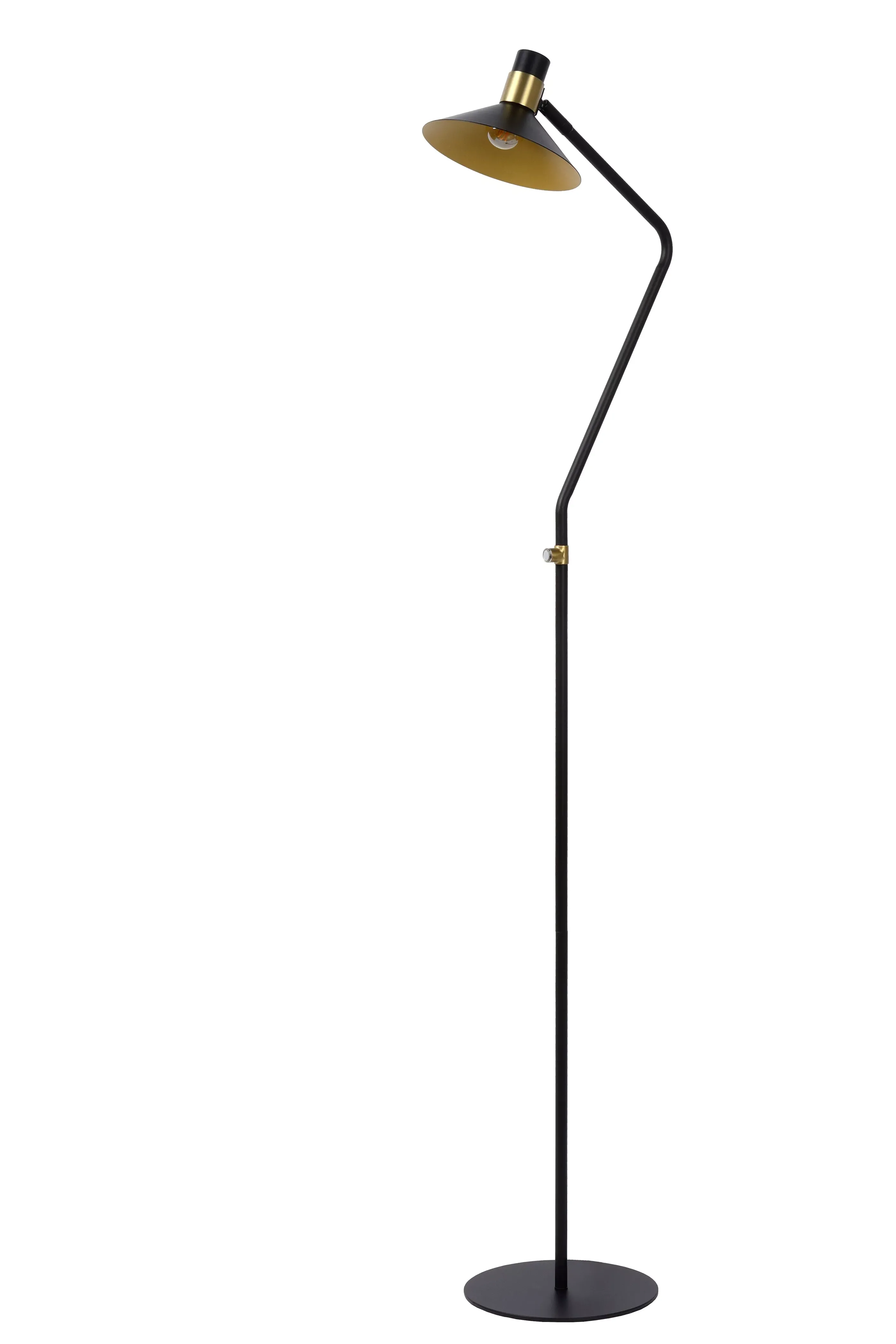 New PEPIJN - Vloerlamp - Ø 23 cm - 1xE14 - Zwart Staande Lampen