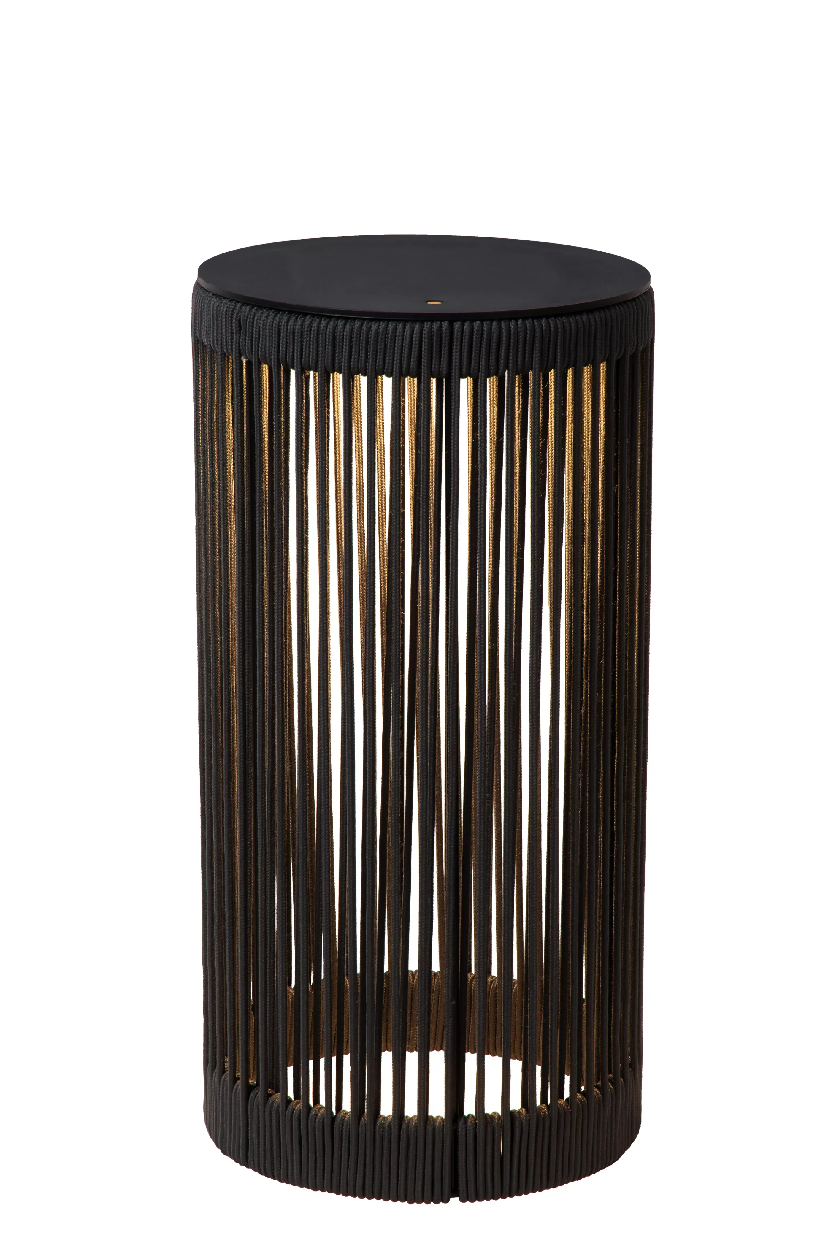 Clearance PINGI - Oplaadbare Vloerlamp Binnen/Buiten - Accu/Batterij - Ø 33,5 cm - LED 3 StepDim - 1x3W 3000K - IP44 - Zwart Staande Lampen Buiten