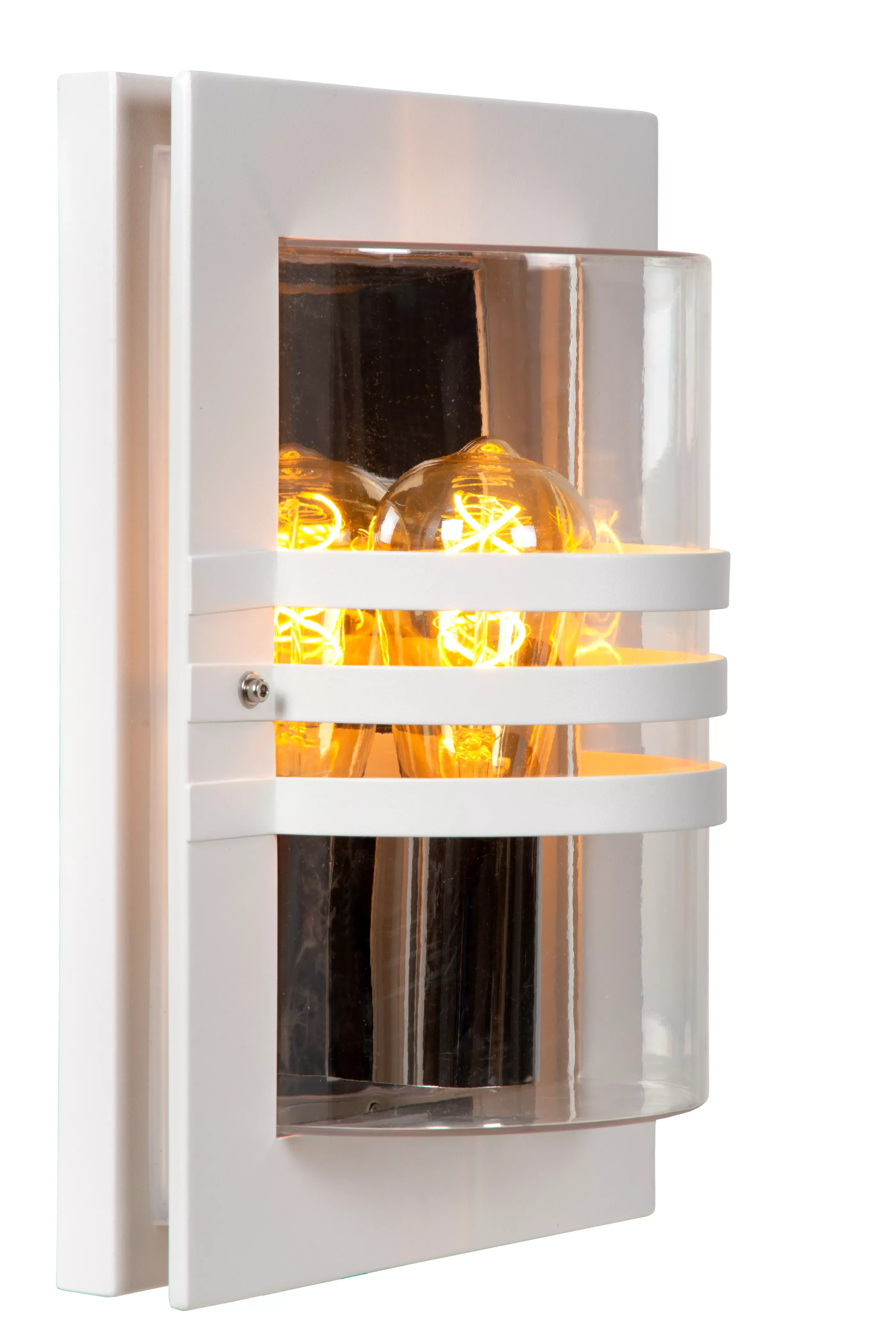 Clearance PRIVAS - Wandlamp Binnen/Buiten - 1xE27 - IP44 - Wit Wandverlichting Buiten