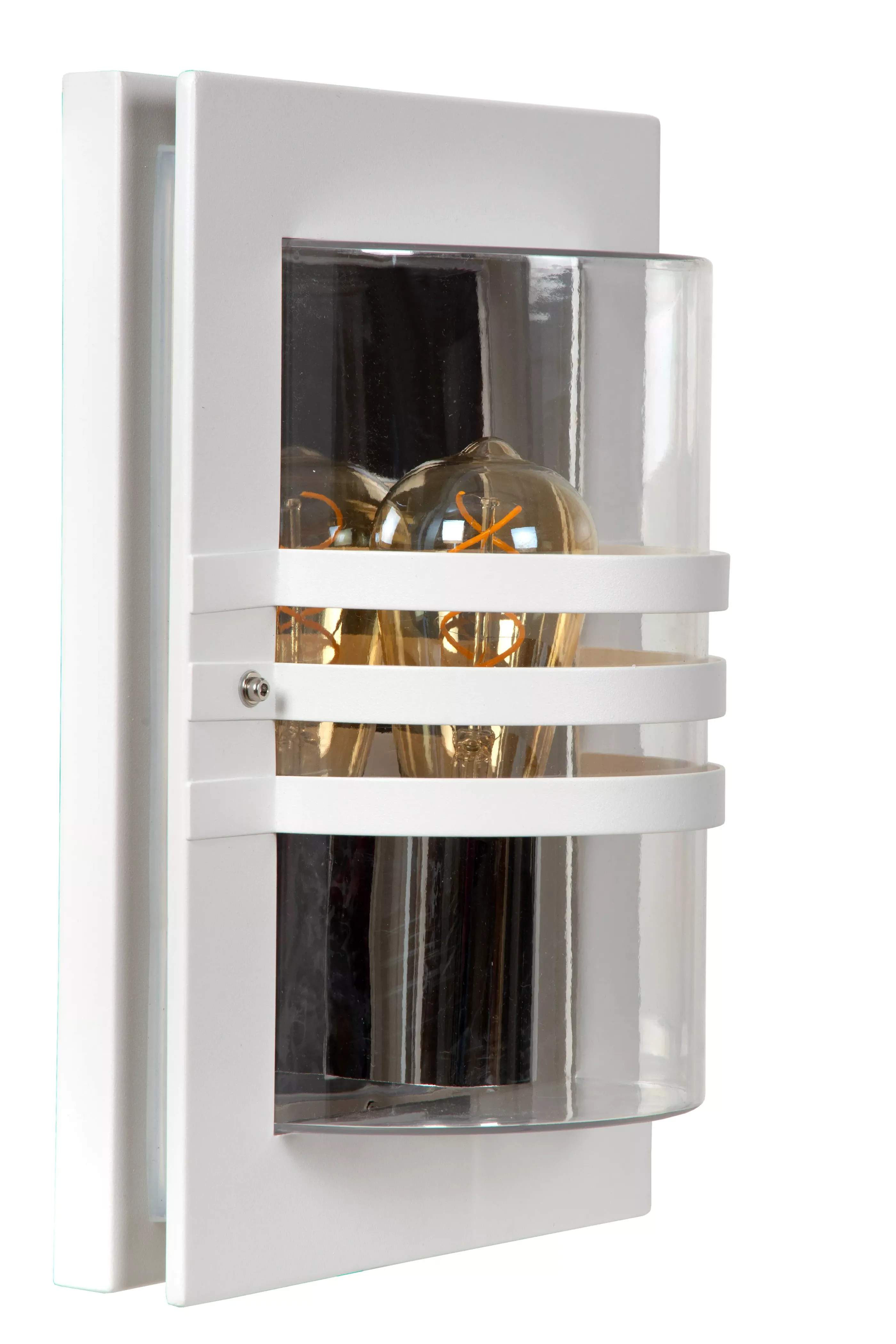 Clearance PRIVAS - Wandlamp Binnen/Buiten - 1xE27 - IP44 - Wit Wandverlichting Buiten