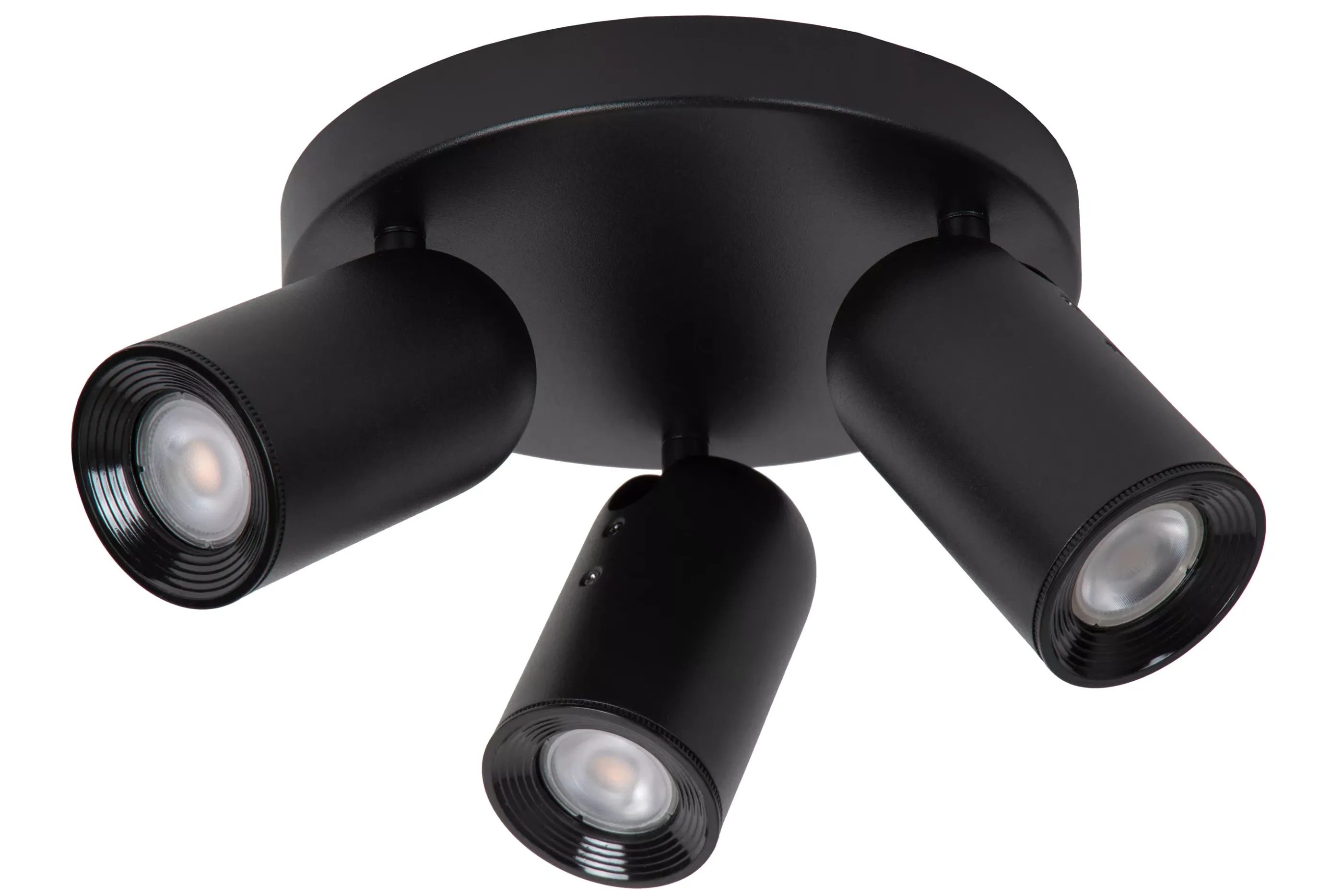Shop PUNCH - Plafondspot - Ø 21 cm - 3xGU10 - Zwart Plafondlampen