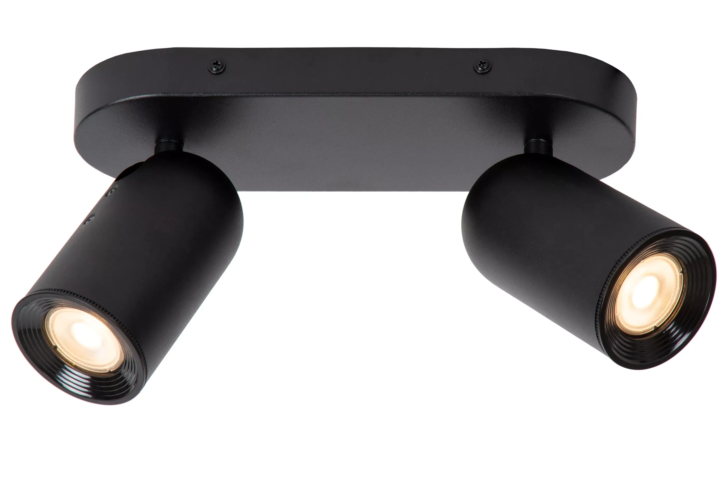 Outlet PUNCH - Plafondspot - 2xGU10 - Zwart Plafondlampen