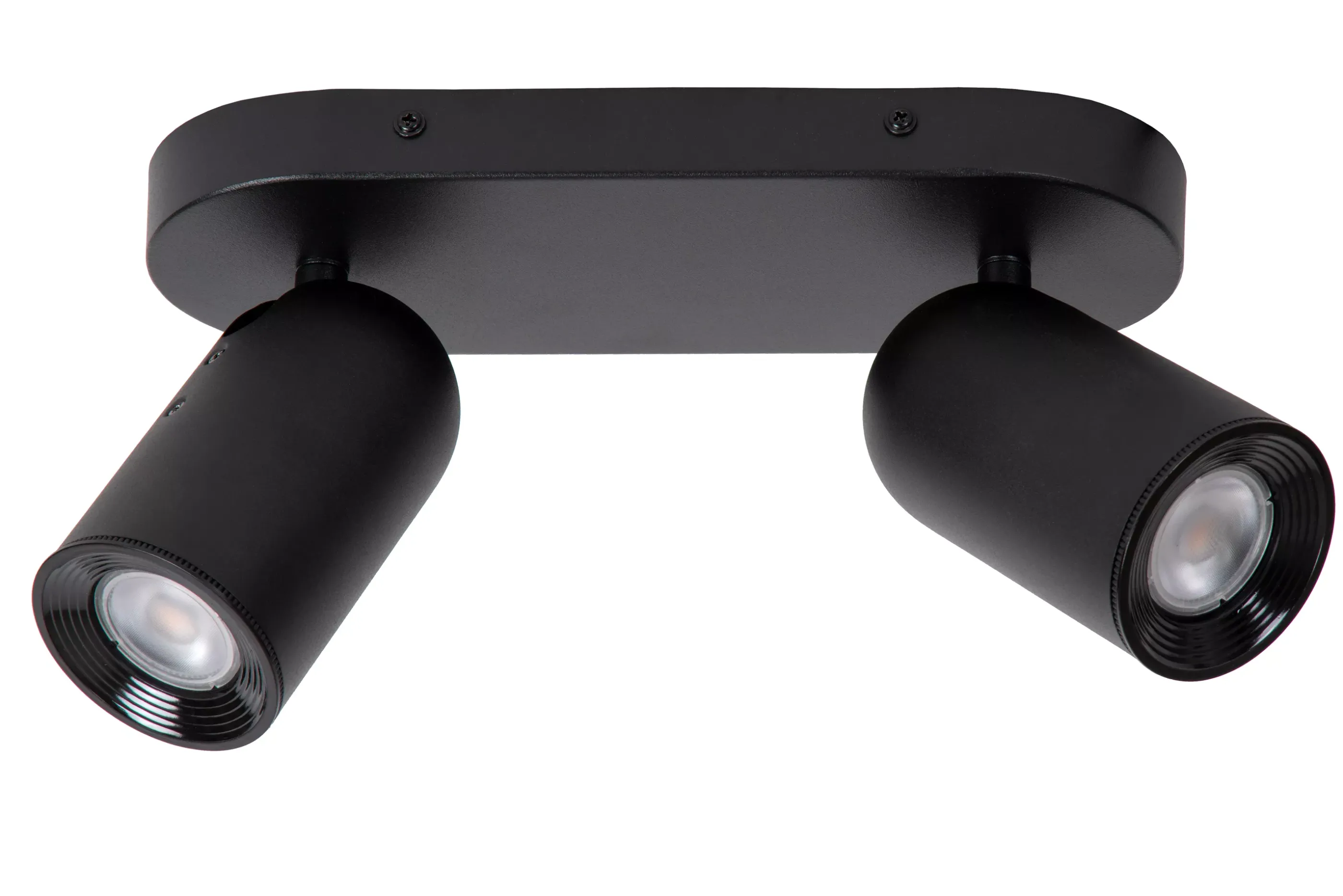 Outlet PUNCH - Plafondspot - 2xGU10 - Zwart Plafondlampen