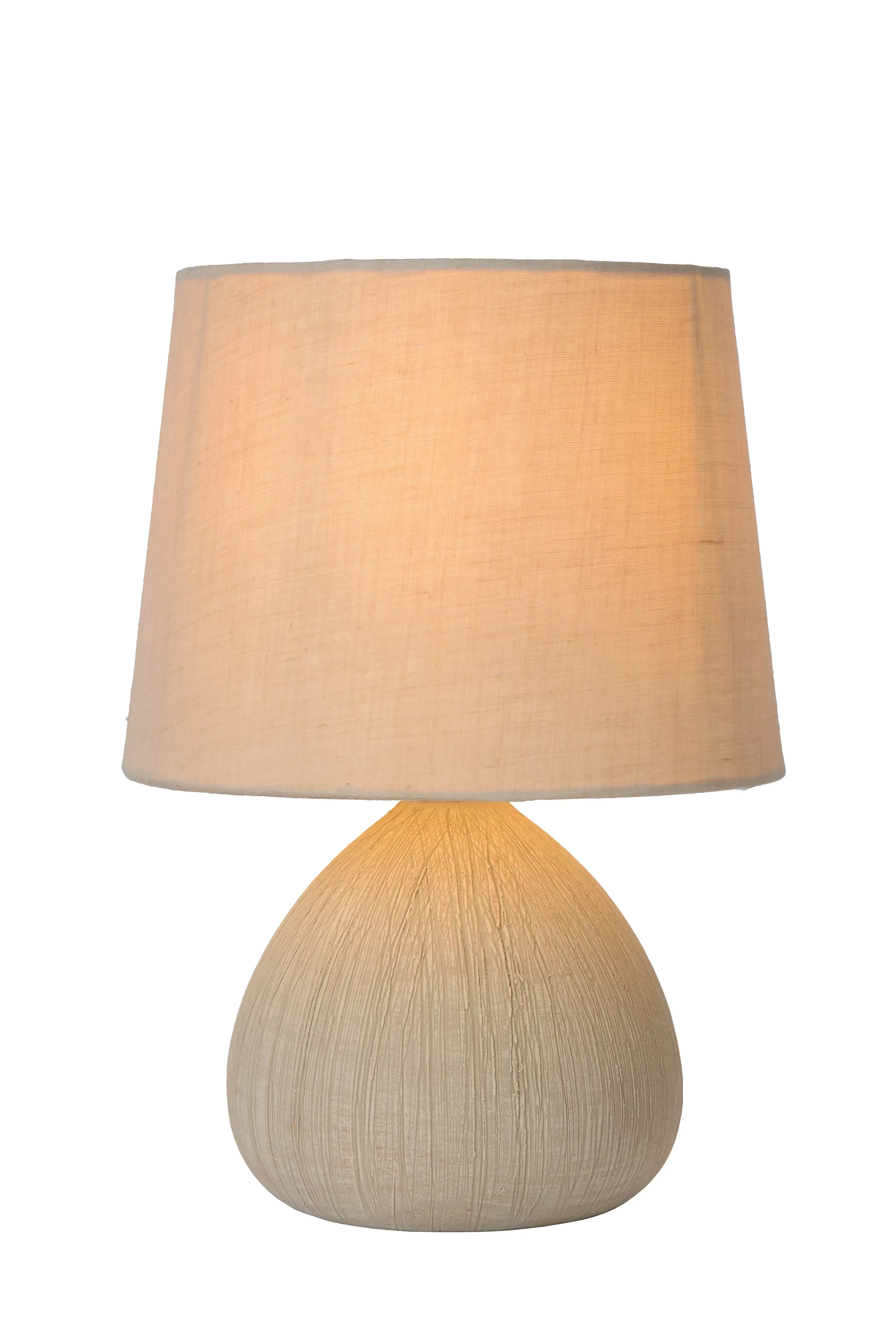 Flash Sale RAMZI - Tafellamp - Ø 18 cm - 1xE14 - Beige Tafellampen