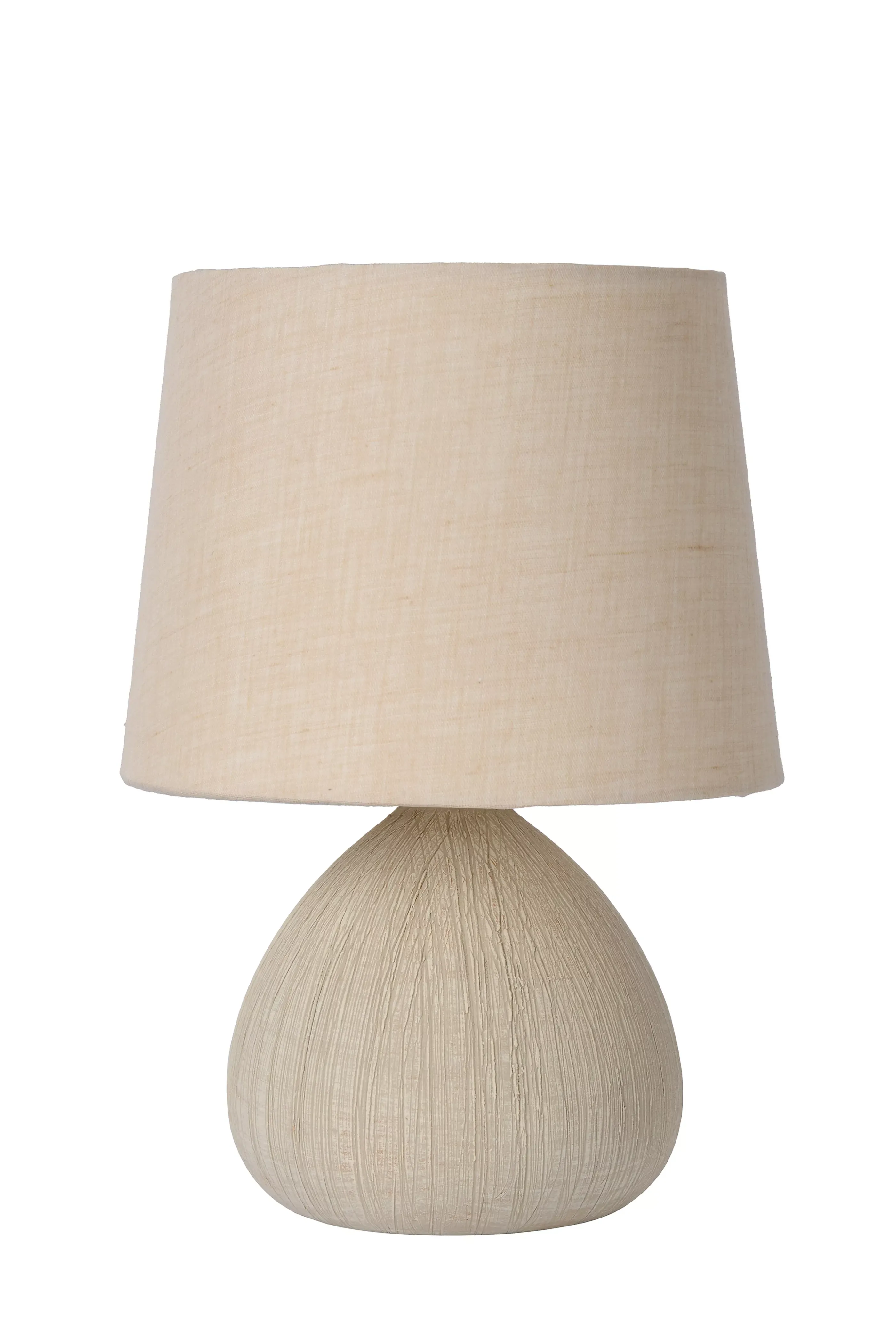 Flash Sale RAMZI - Tafellamp - Ø 18 cm - 1xE14 - Beige Tafellampen