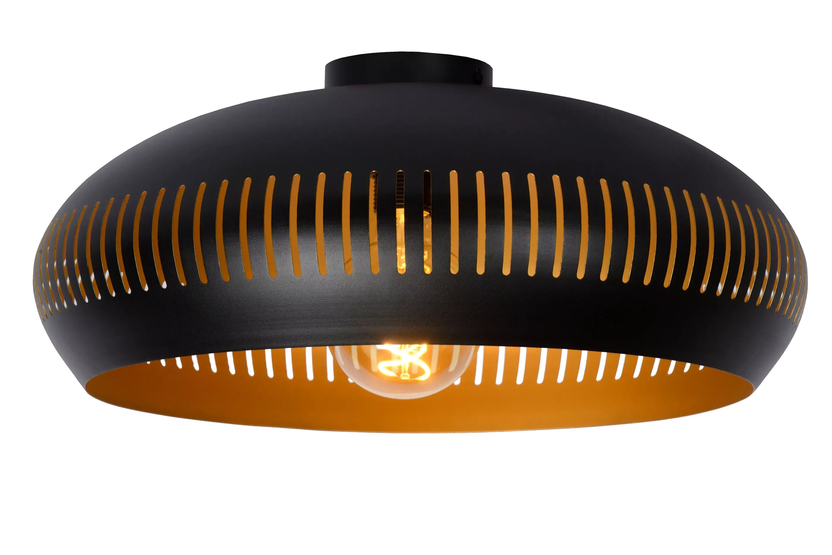 Shop RAYCO - Plafonnière - Ø 45 cm - 1xE27 - Zwart Plafondlampen
