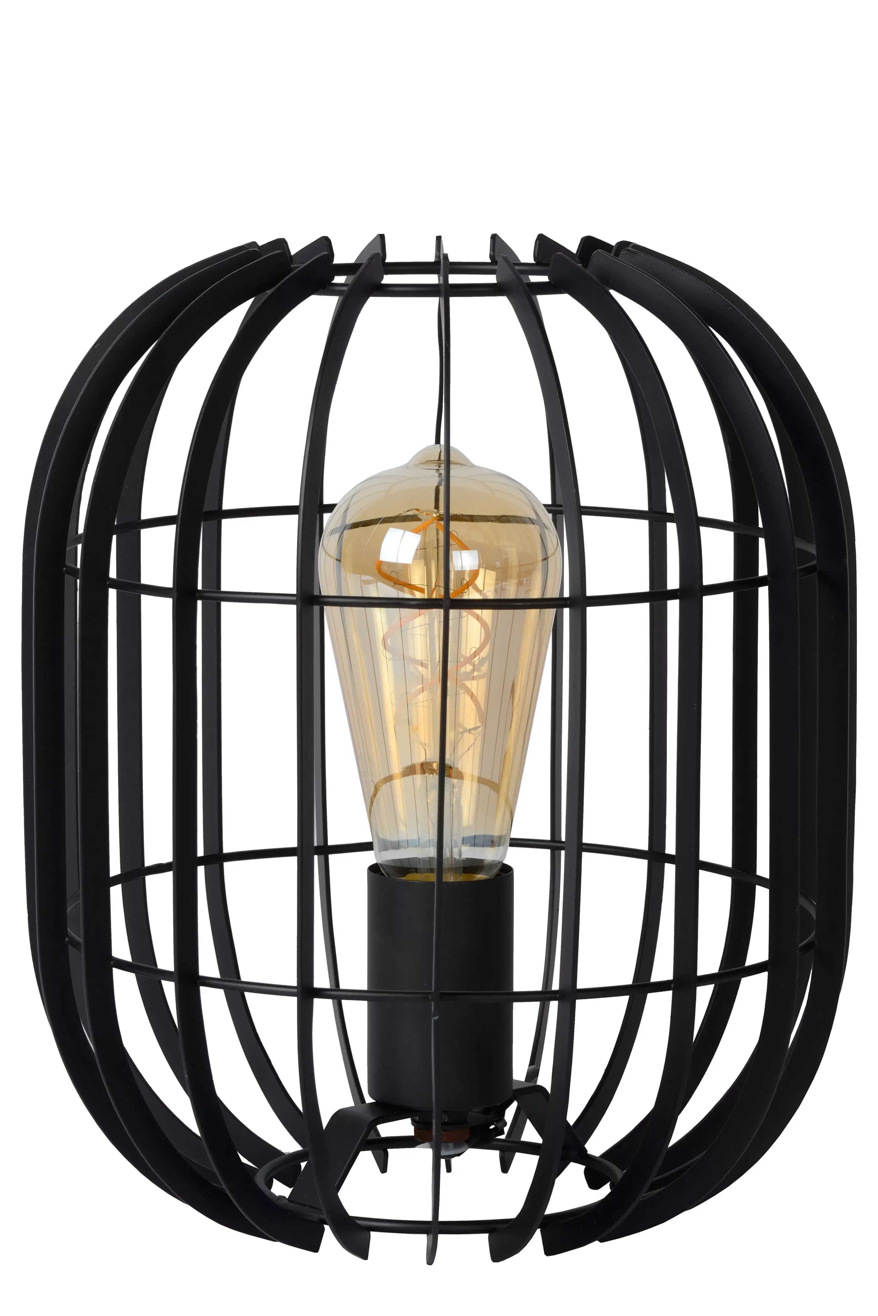 New REDA - Tafellamp - Ø 22 cm - 1xE27 - Zwart Tafellampen