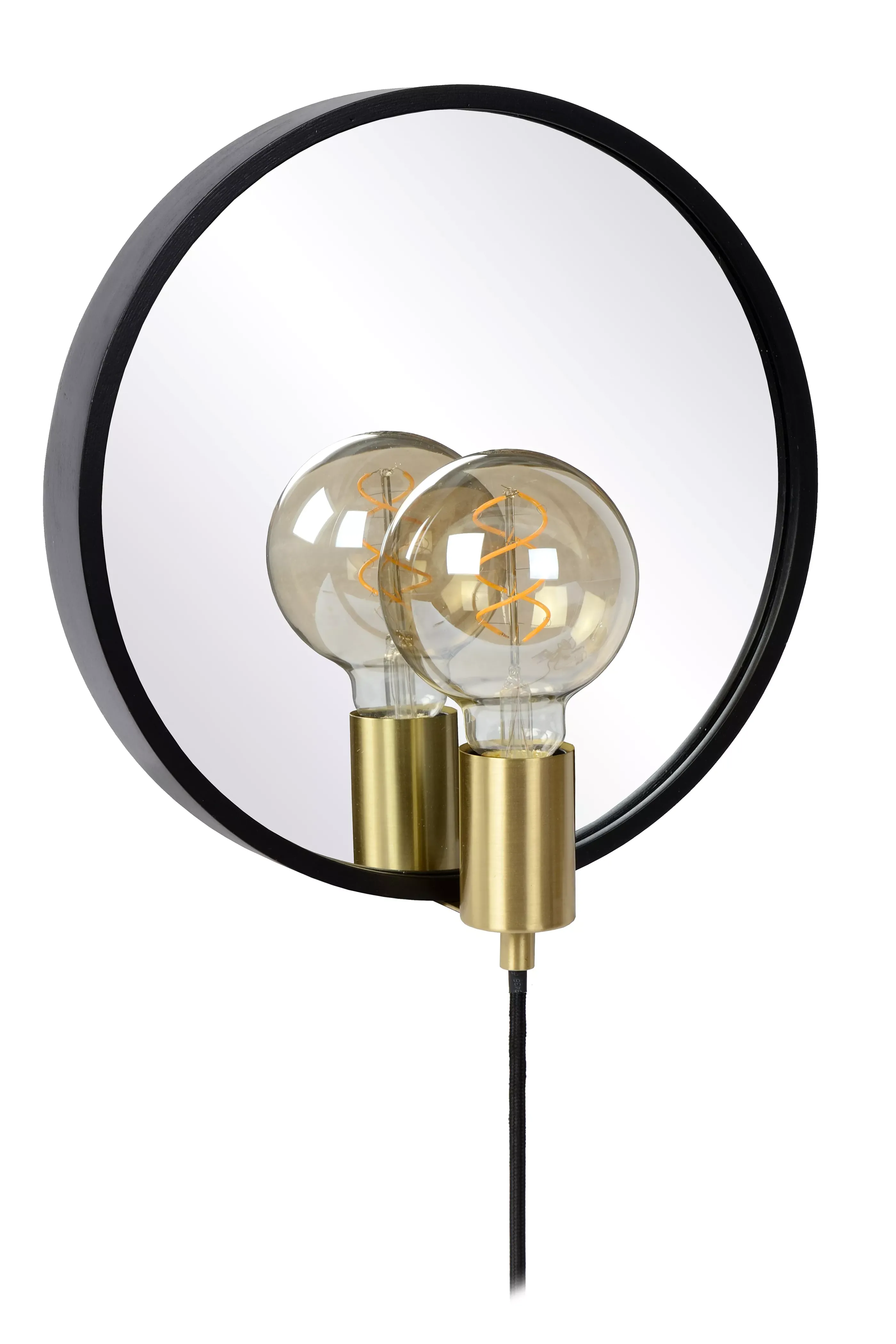 Sale REFLEX - Spiegellamp - Ø 31 cm - 1xE27 - Zwart Wandverlichting