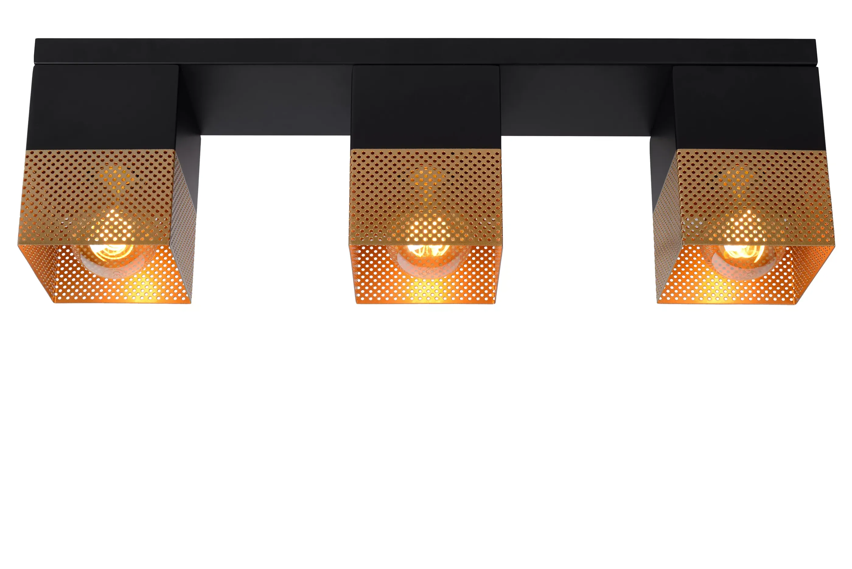 Outlet RENATE - Plafonnière - 3xE27 - Mat Goud / Messing Plafondlampen