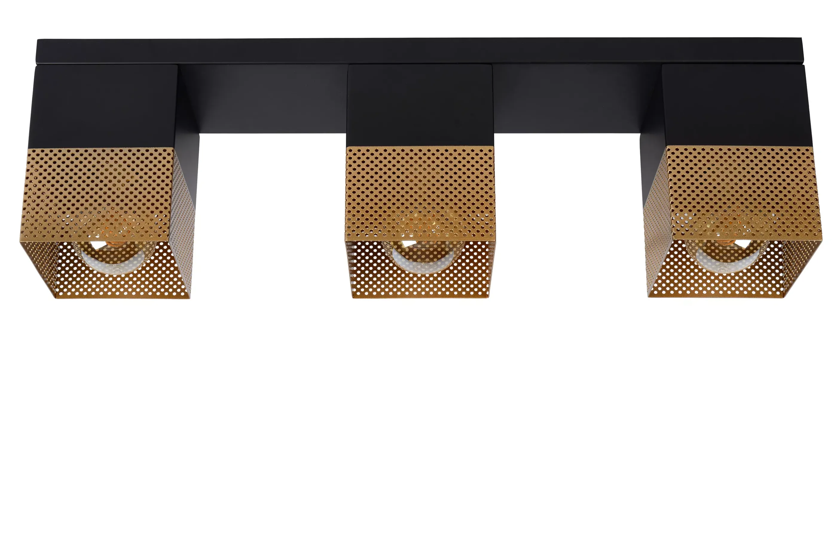 Outlet RENATE - Plafonnière - 3xE27 - Mat Goud / Messing Plafondlampen