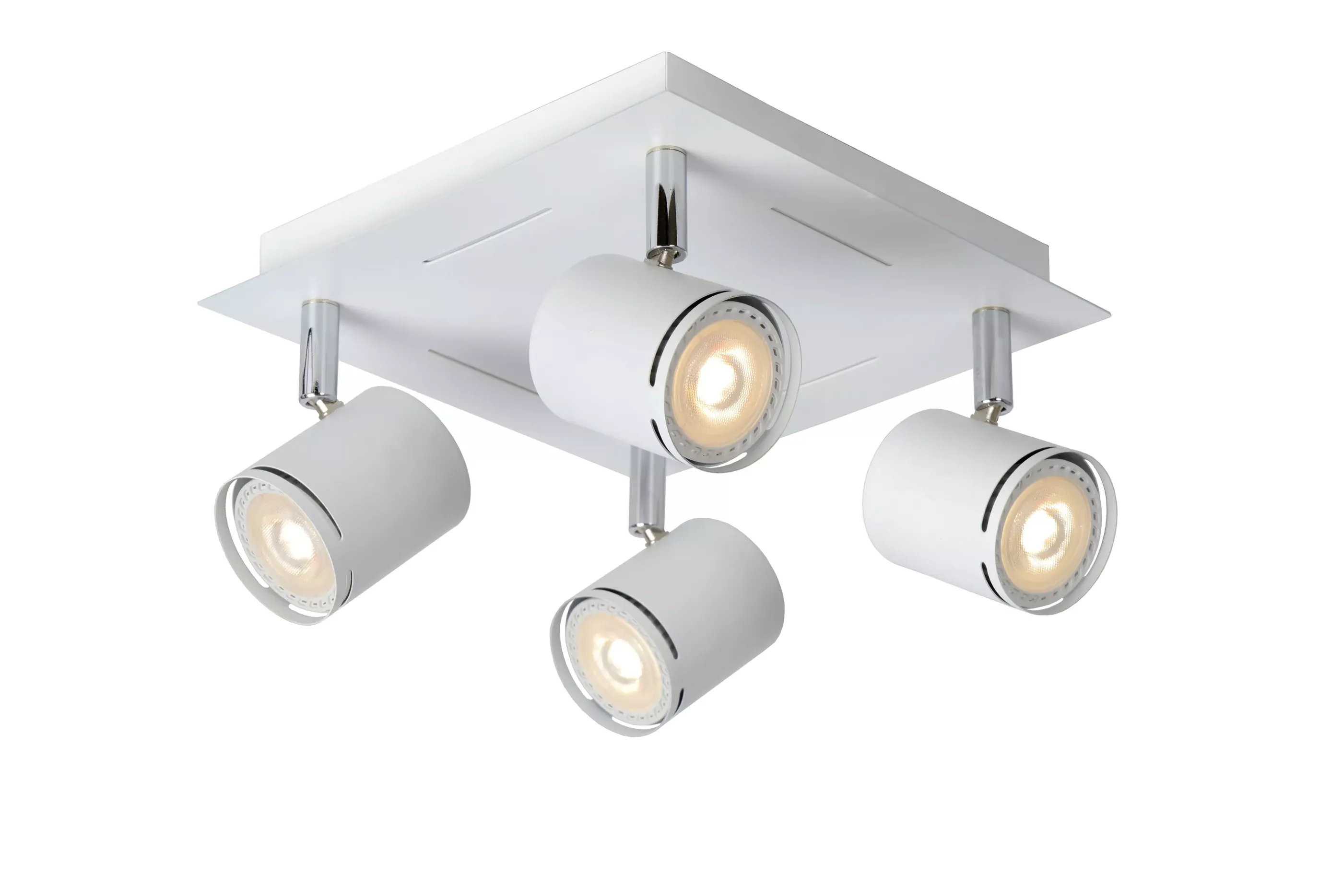 Store RILOU - Plafondspot - LED Dimb. - GU10 - 4x5W 3000K - Wit Plafondlampen