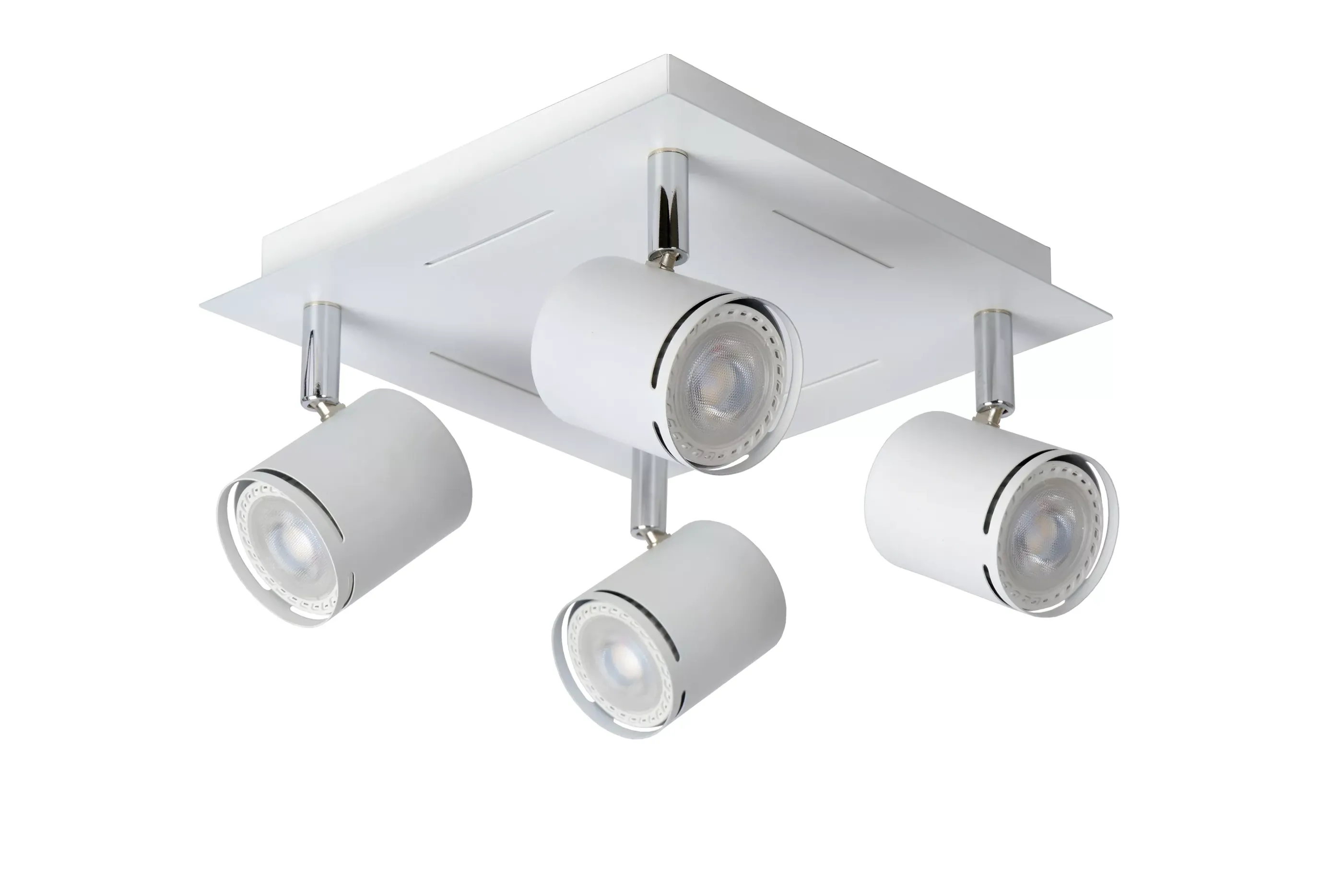 Store RILOU - Plafondspot - LED Dimb. - GU10 - 4x5W 3000K - Wit Plafondlampen