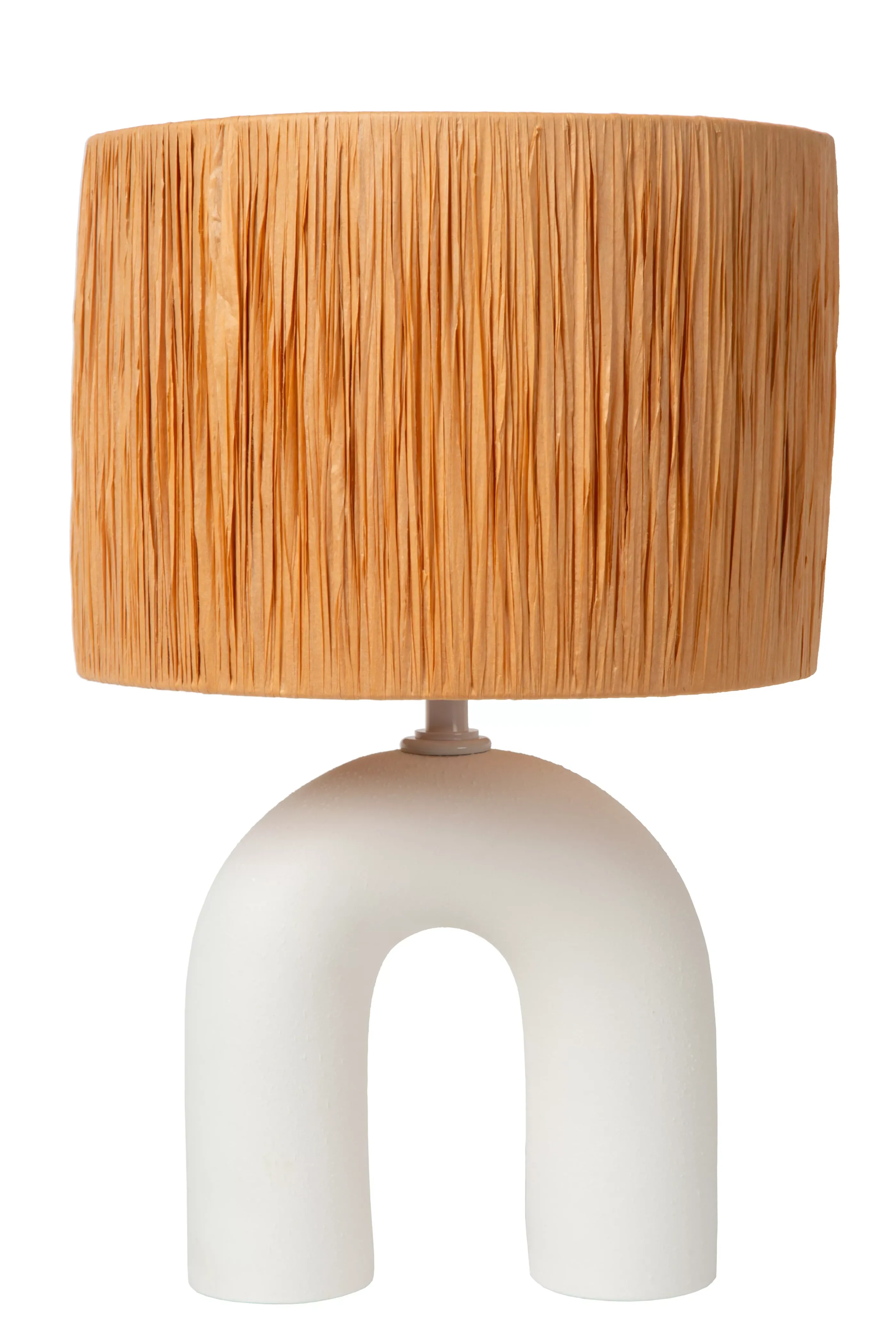 Outlet RONDA - Tafellamp - 1xE27 - Wit Tafellampen