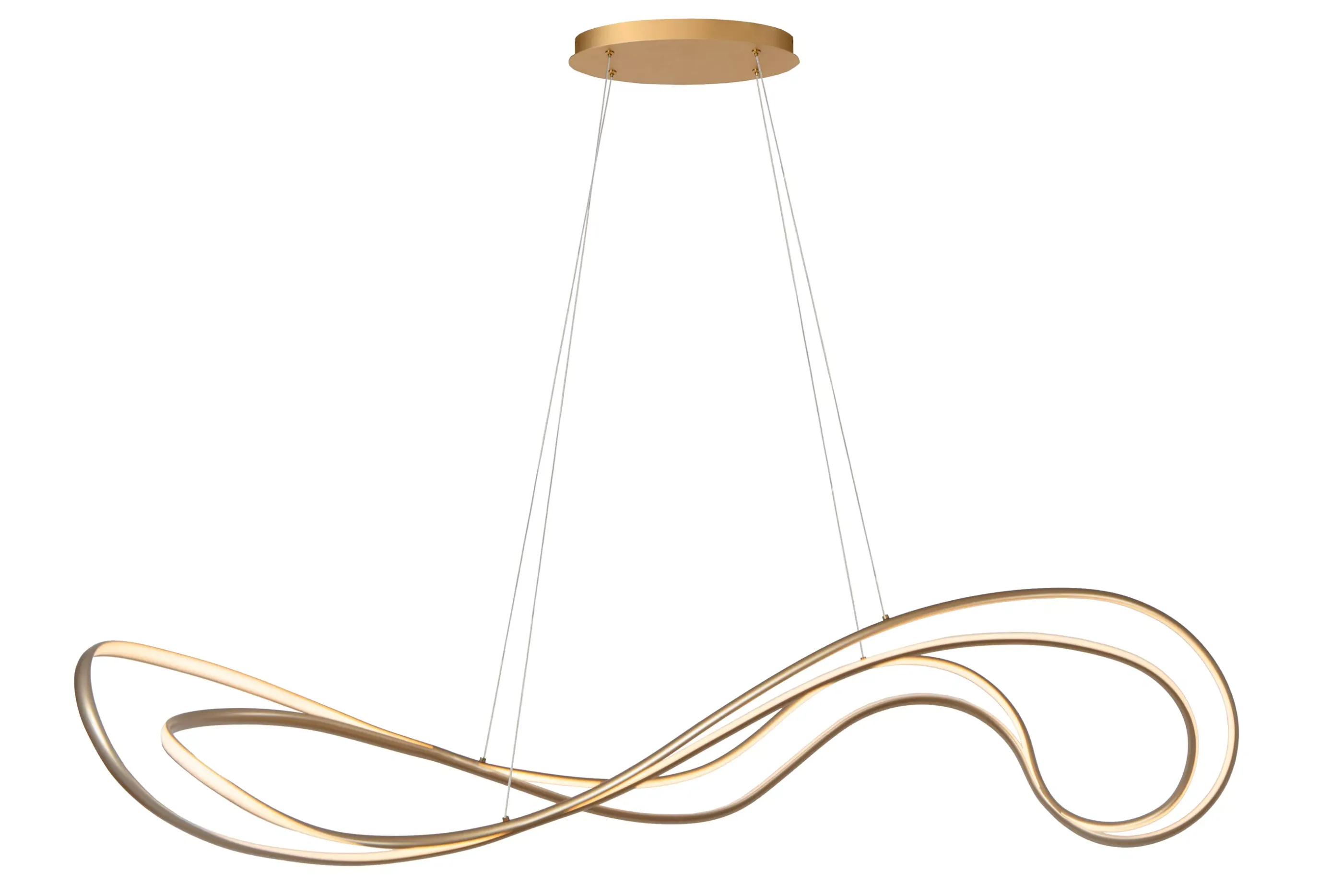 Fashion SARDANA - Hanglamp - LED Dimb. - 1x54W 2700K - Mat Goud / Messing Hanglampen
