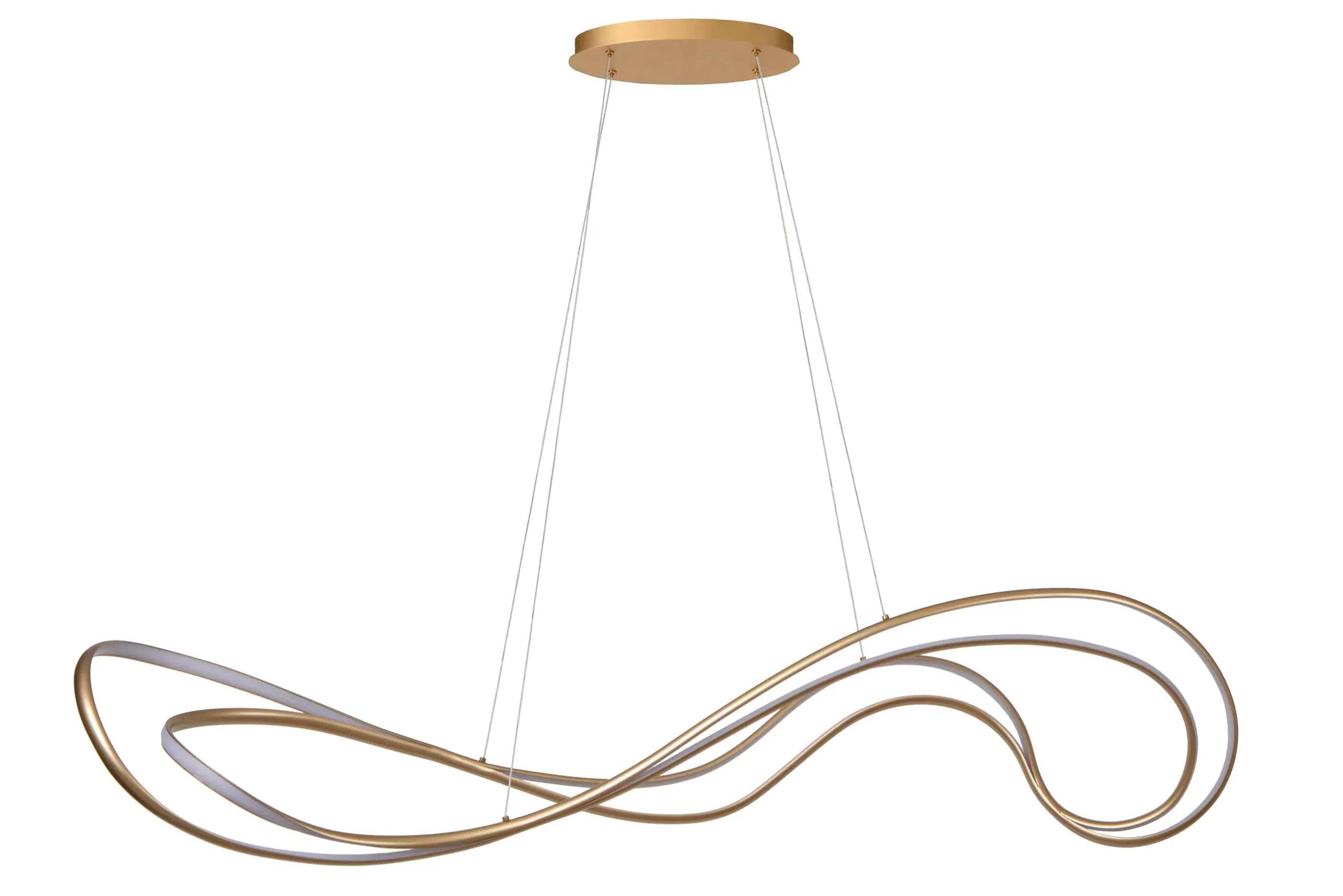 Fashion SARDANA - Hanglamp - LED Dimb. - 1x54W 2700K - Mat Goud / Messing Hanglampen