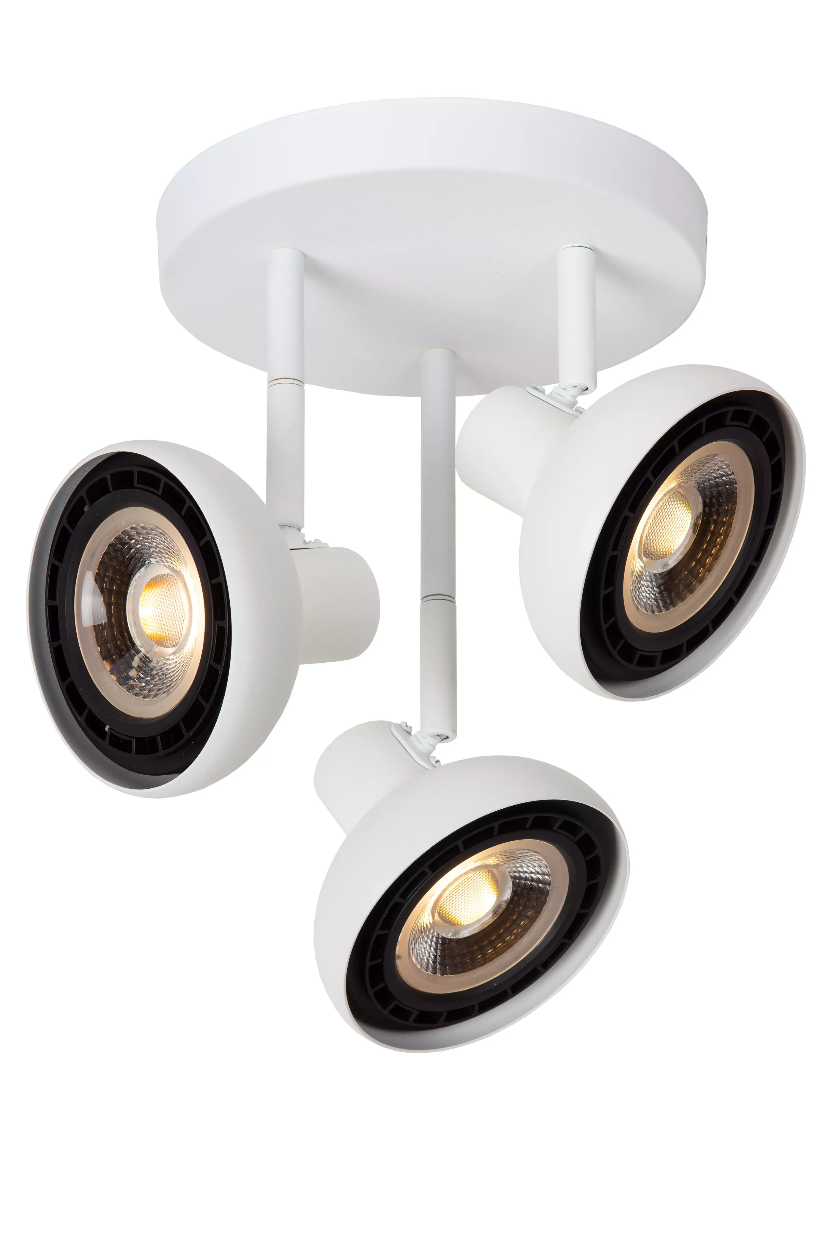 Outlet SENSAS - Plafondspot - Ø 25,8 cm - 3xGU10 (ES111) - Wit Plafondlampen