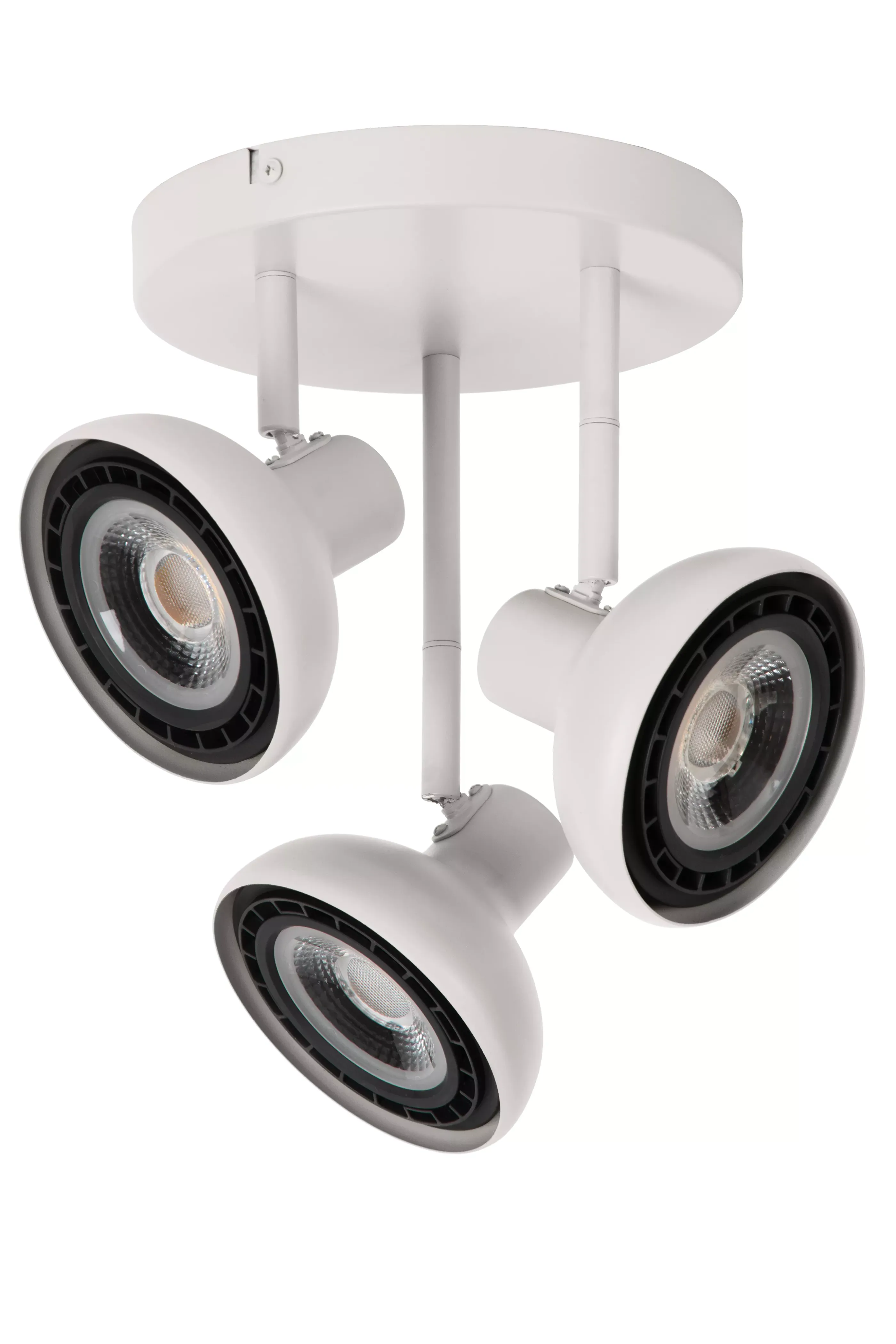 Outlet SENSAS - Plafondspot - Ø 25,8 cm - 3xGU10 (ES111) - Wit Plafondlampen