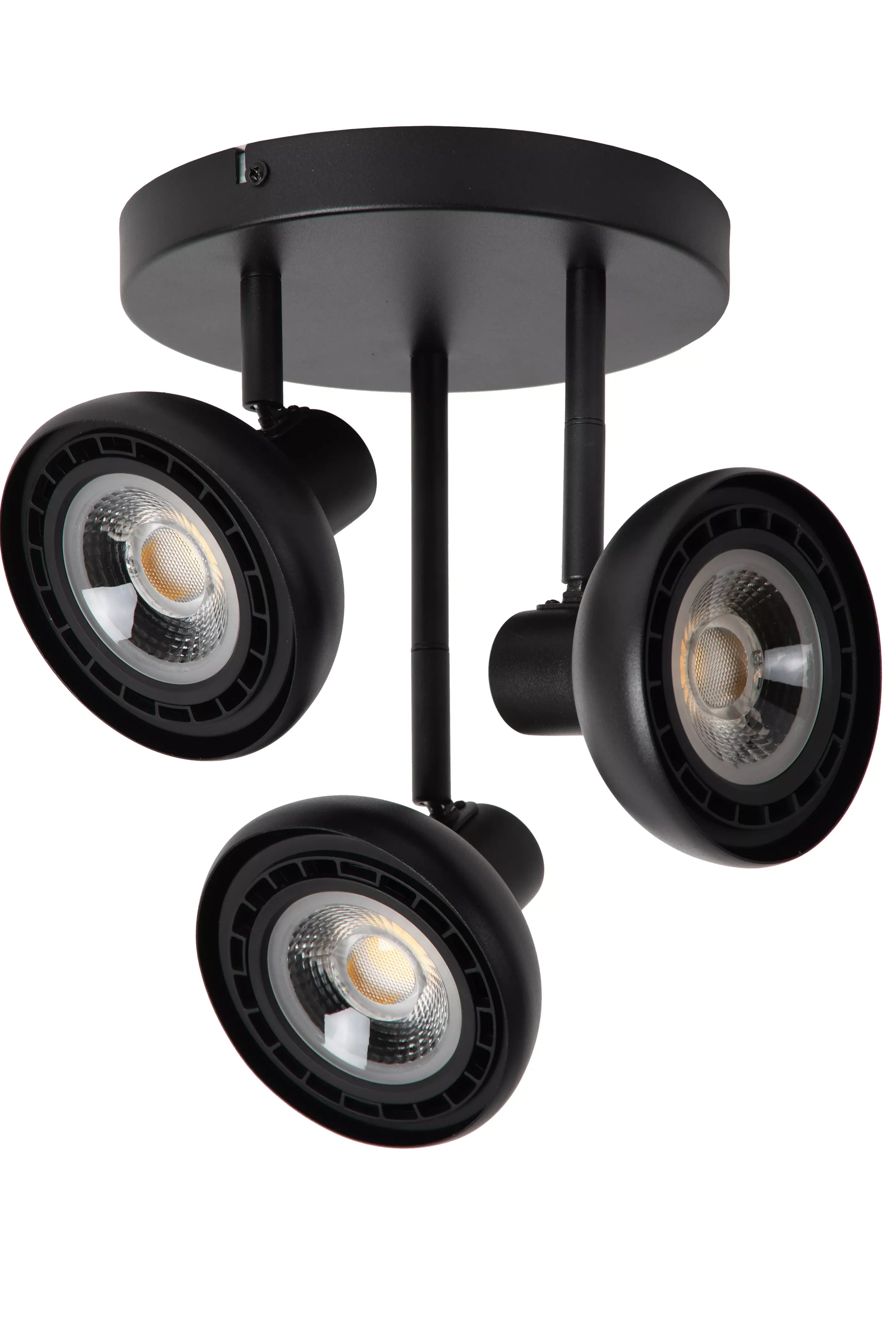 Online SENSAS - Plafondspot - Ø 25,8 cm - 3xGU10 (ES111) - Zwart Plafondlampen