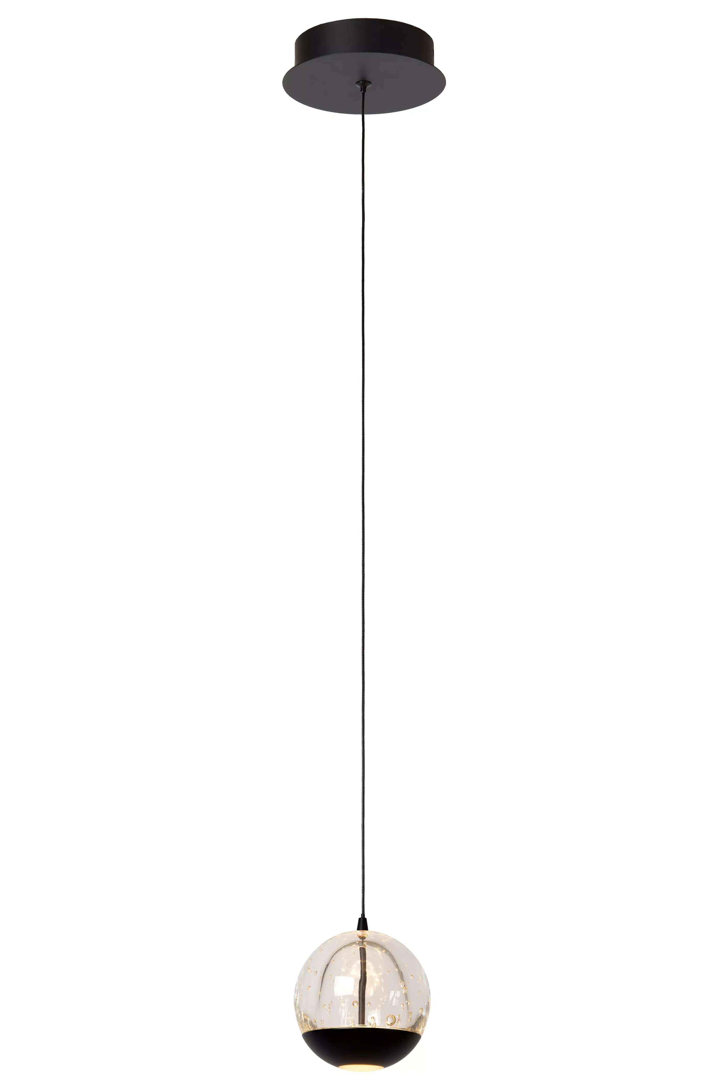 Outlet SENTUBAL - Hanglamp - Ø 14 cm - LED - 1x6,3W 2700K - Zwart Hanglampen