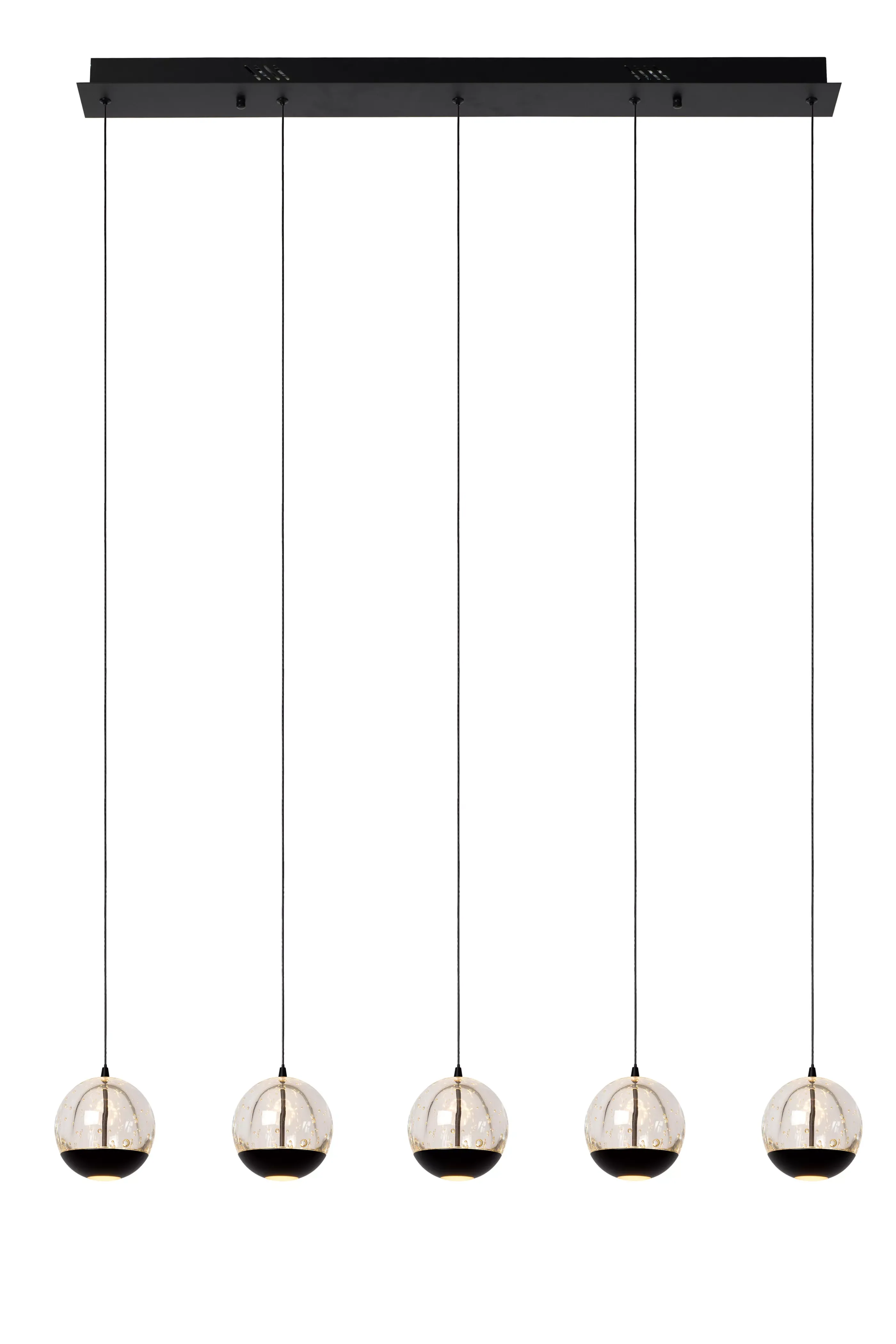 Fashion SENTUBAL - Hanglamp - LED Dimb. - 5x5,3W 2700K - Zwart Hanglampen