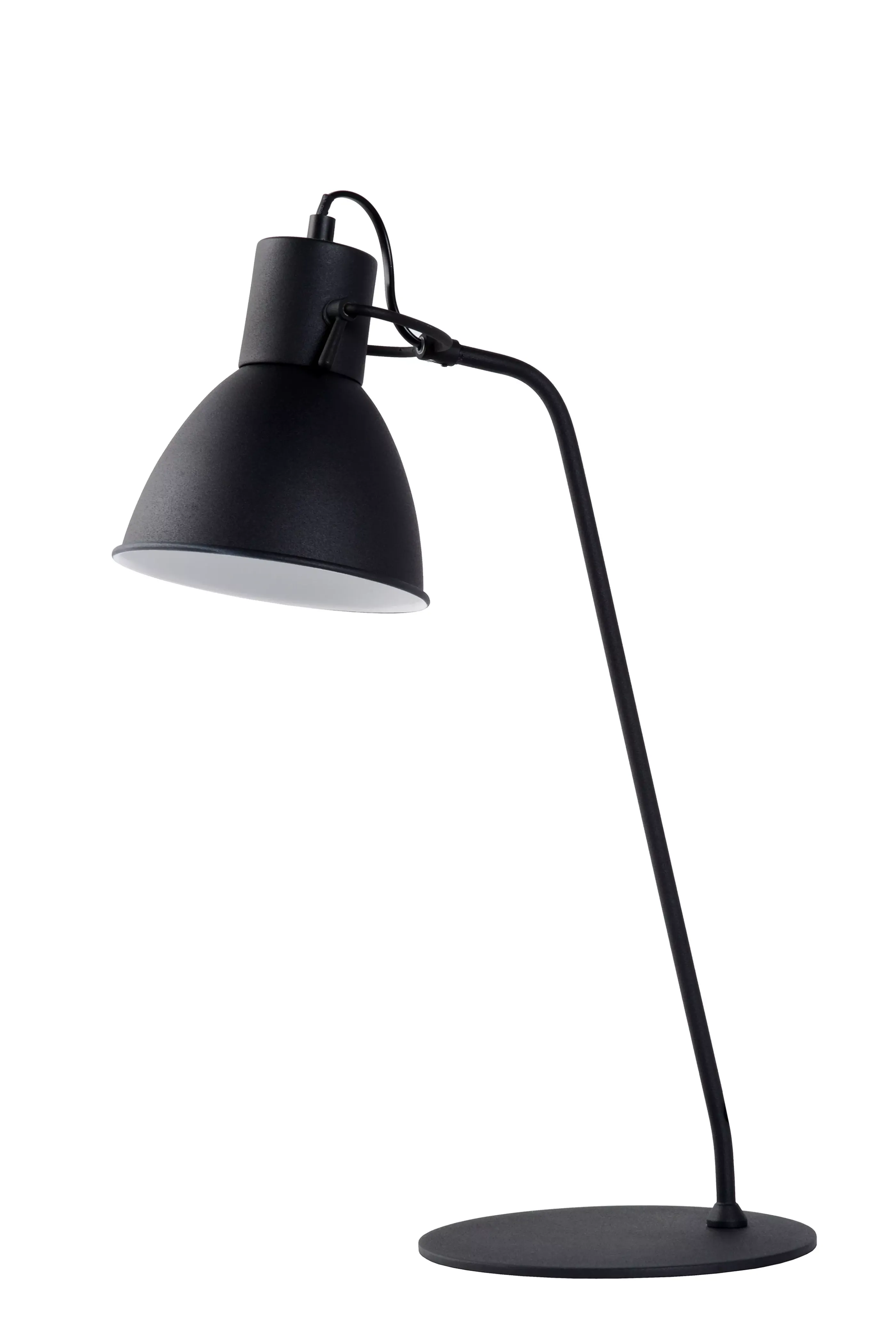 Online SHADI - Bureaulamp - Ø 20 cm - 1xE14 - Zwart Bureaulampen