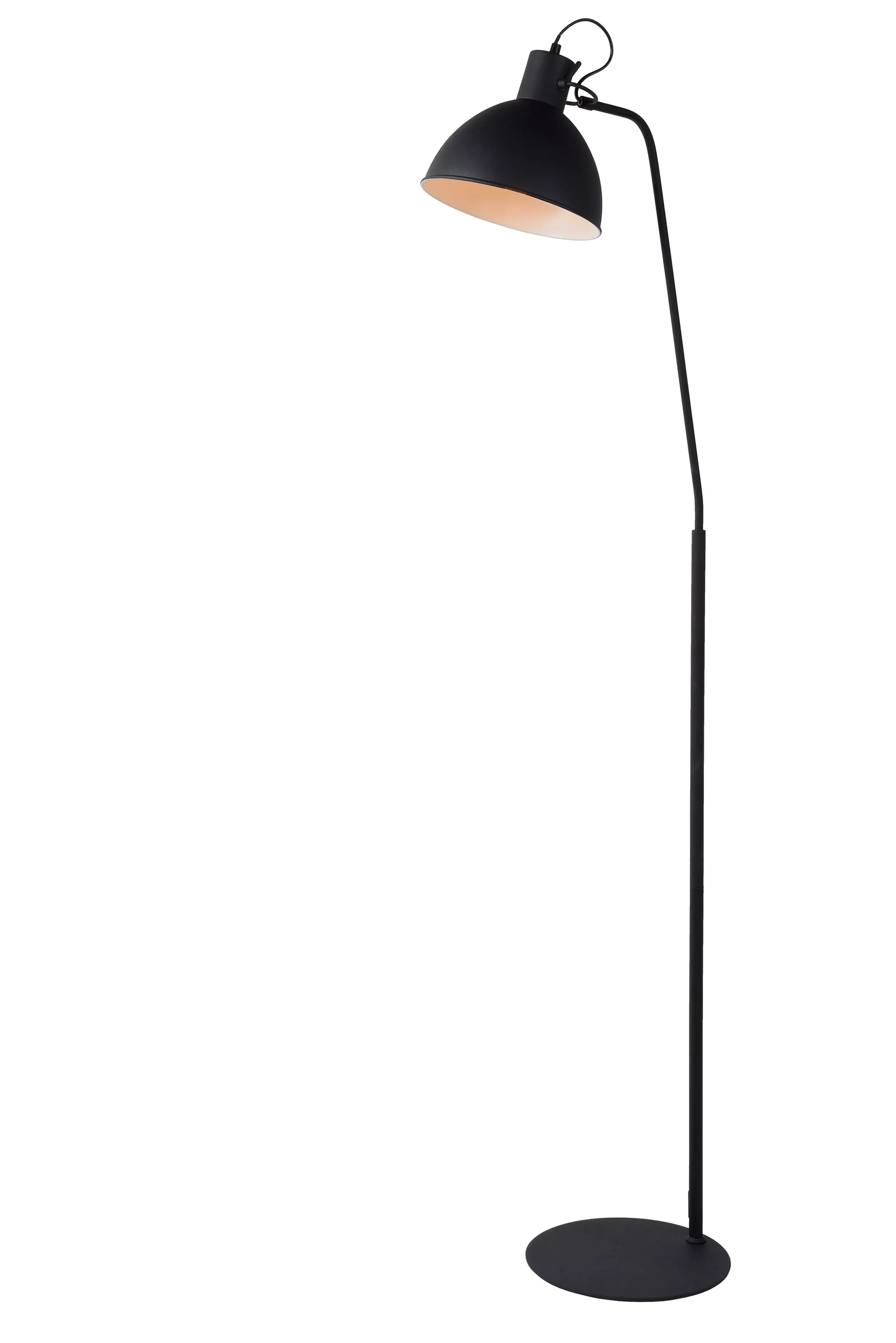 Discount SHADI - Leeslamp - 1xE27 - Zwart Staande Lampen