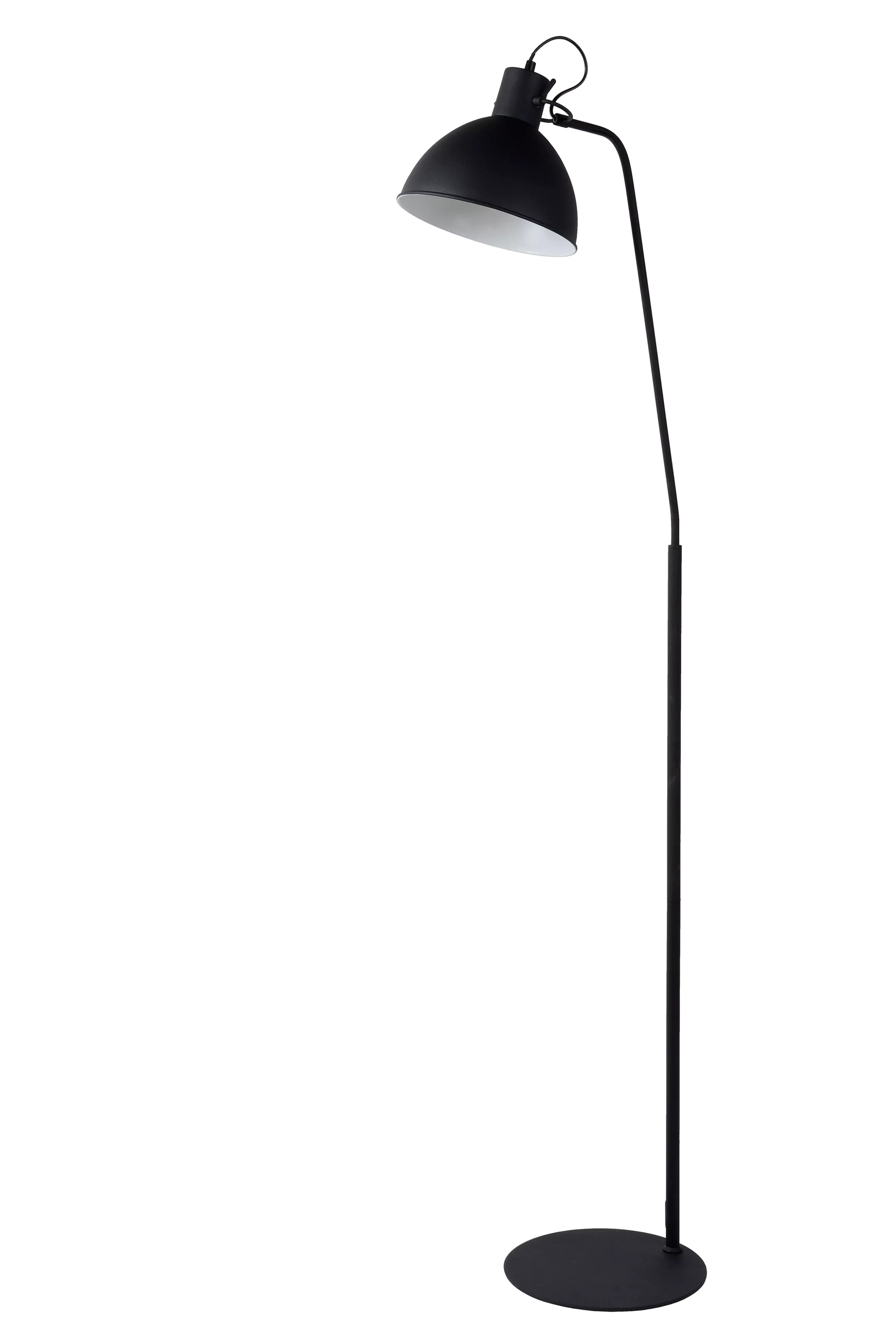 Discount SHADI - Leeslamp - 1xE27 - Zwart Staande Lampen