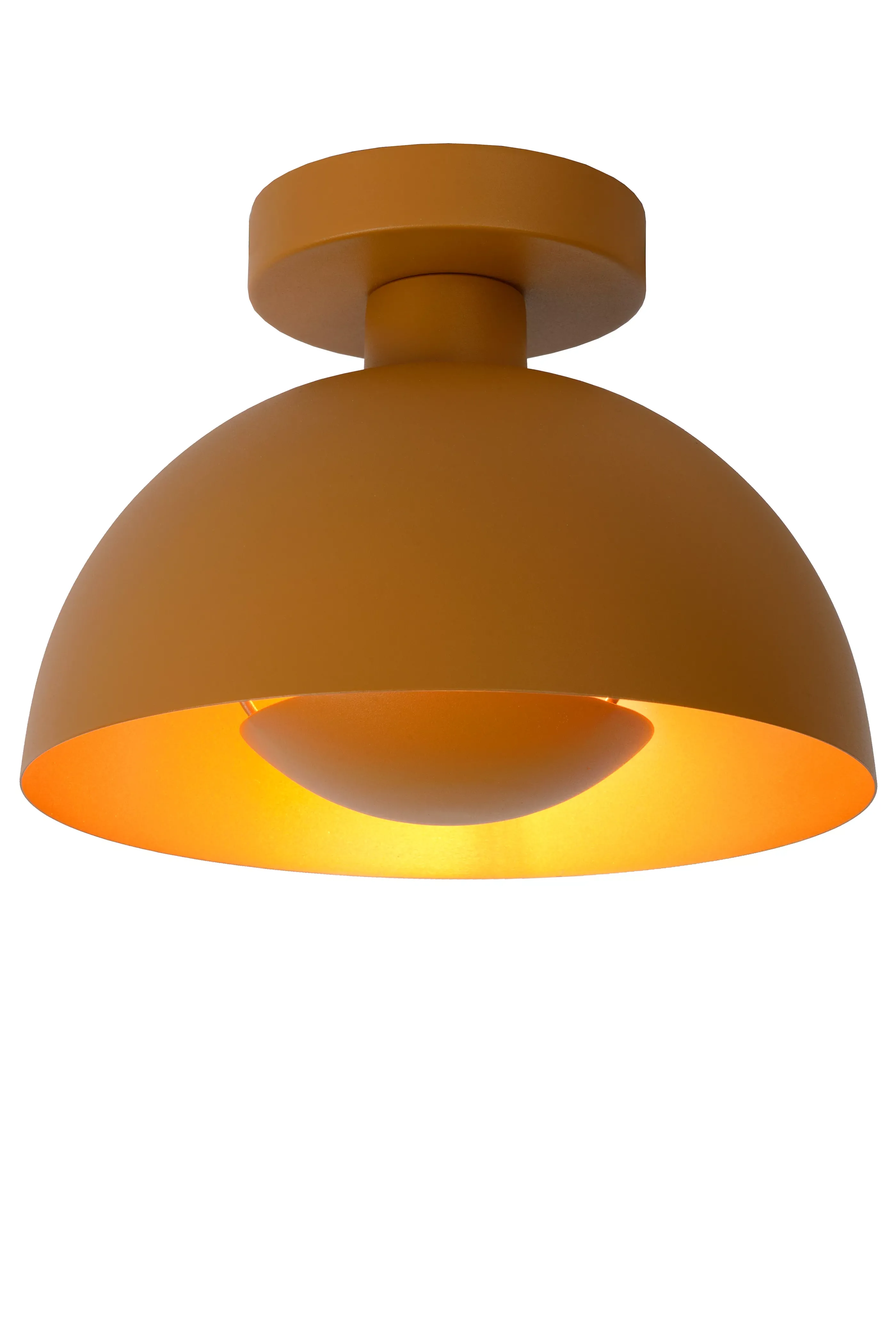 Sale SIEMON - Plafonnière - Ø 25 cm - 1xE27 - Okergeel Plafondlampen
