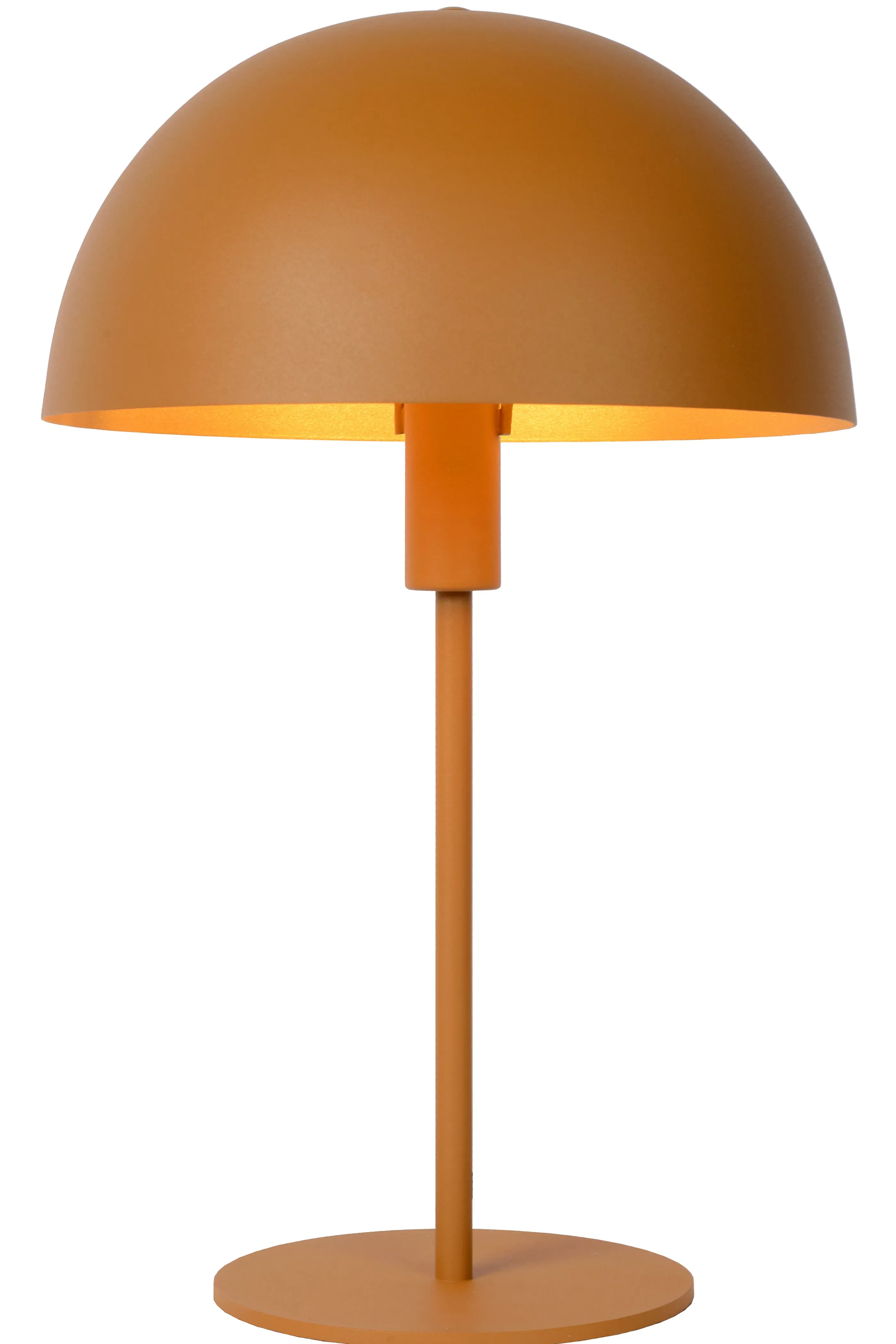 Outlet SIEMON - Tafellamp - Ø 25 cm - 1xE14 - Okergeel Tafellampen