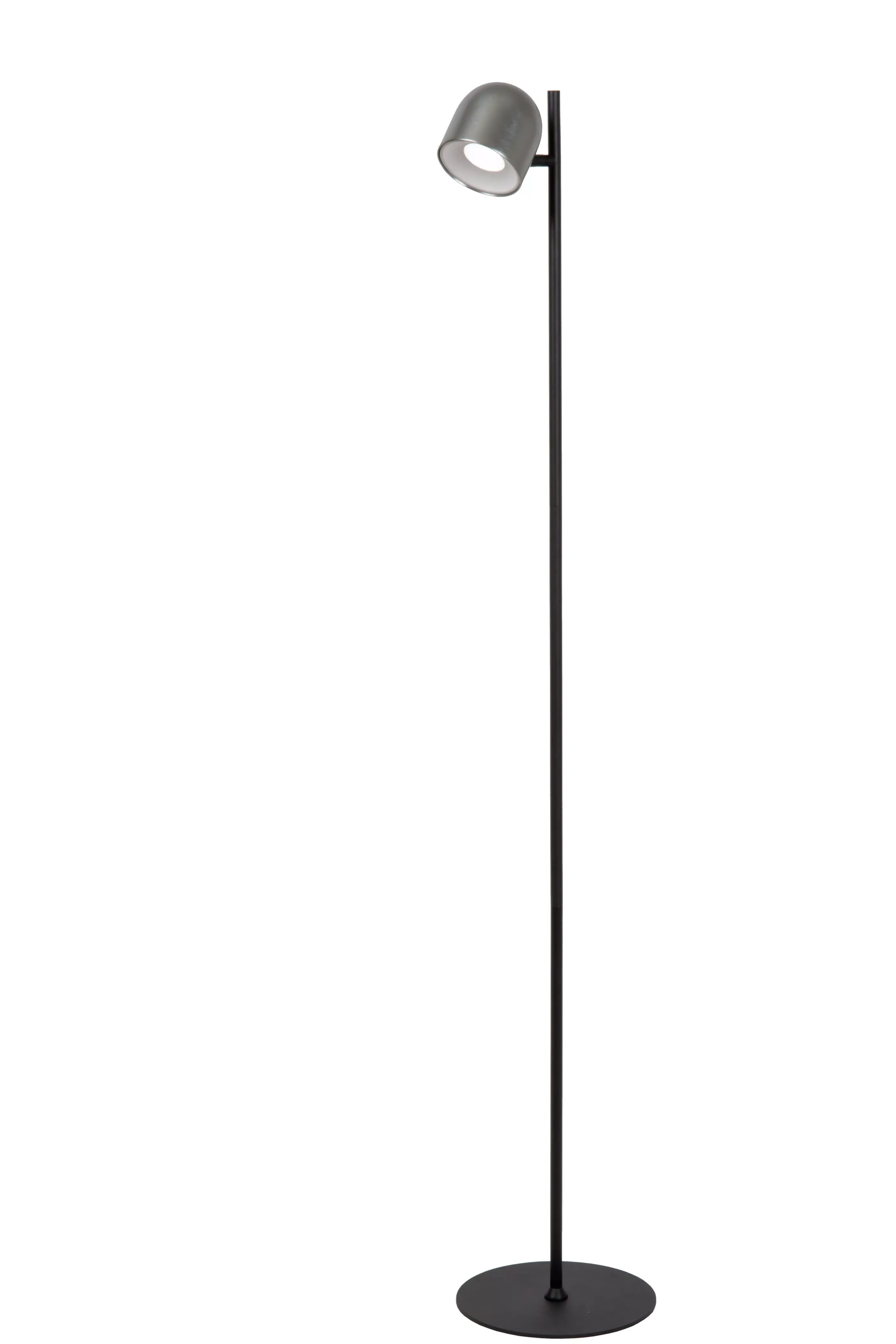 New SKANSKA RECH - Oplaadbare Vloerlamp Binnen/Buiten - Accu/Batterij - Ø 23 cm - LED Dimb. - CCT - 1x3W 3000K/6000K - IP44 - Grijs ijzer Staande Lampen