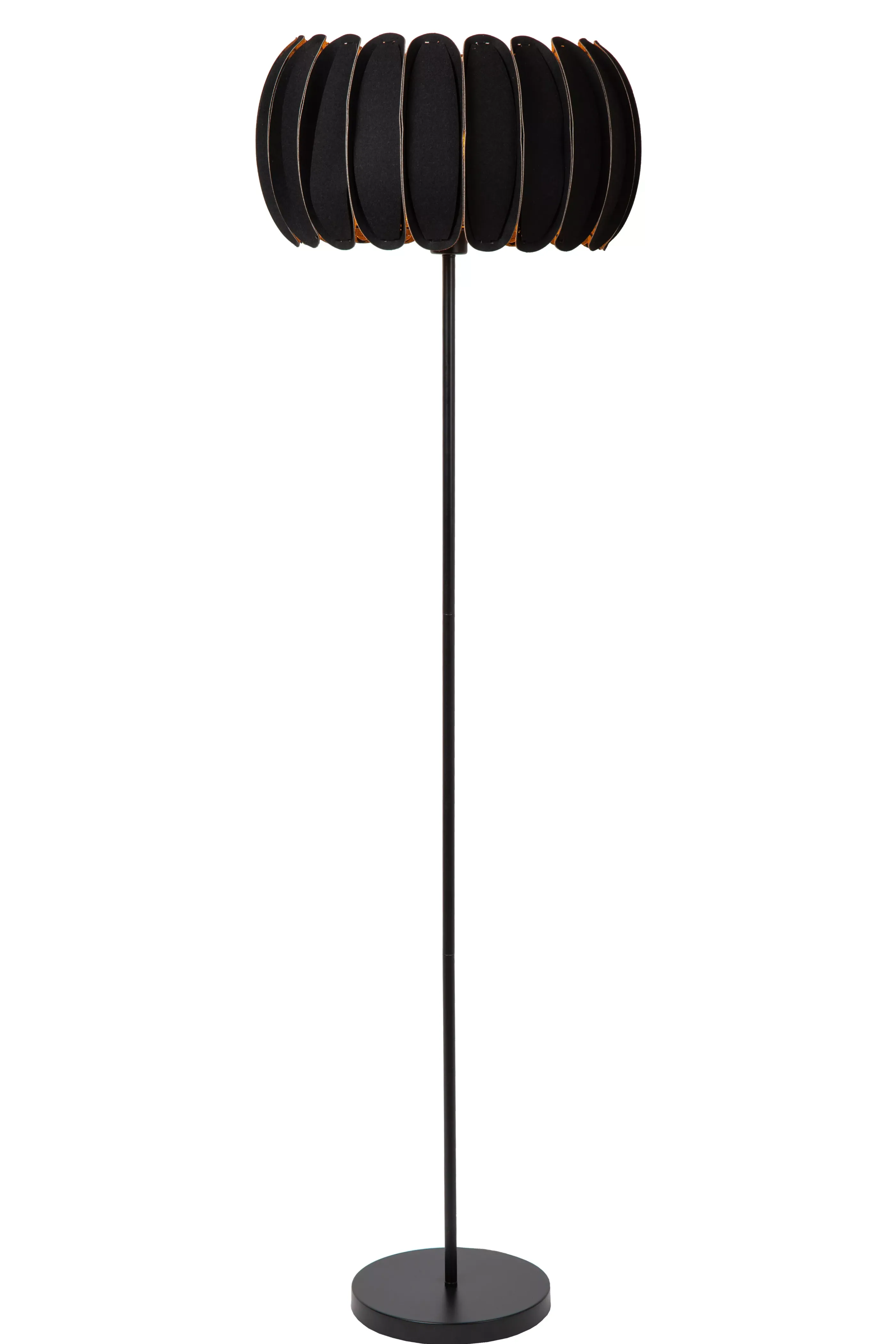 Discount SPENCER - Vloerlamp - Ø 40 cm - 1xE27 - Zwart Staande Lampen