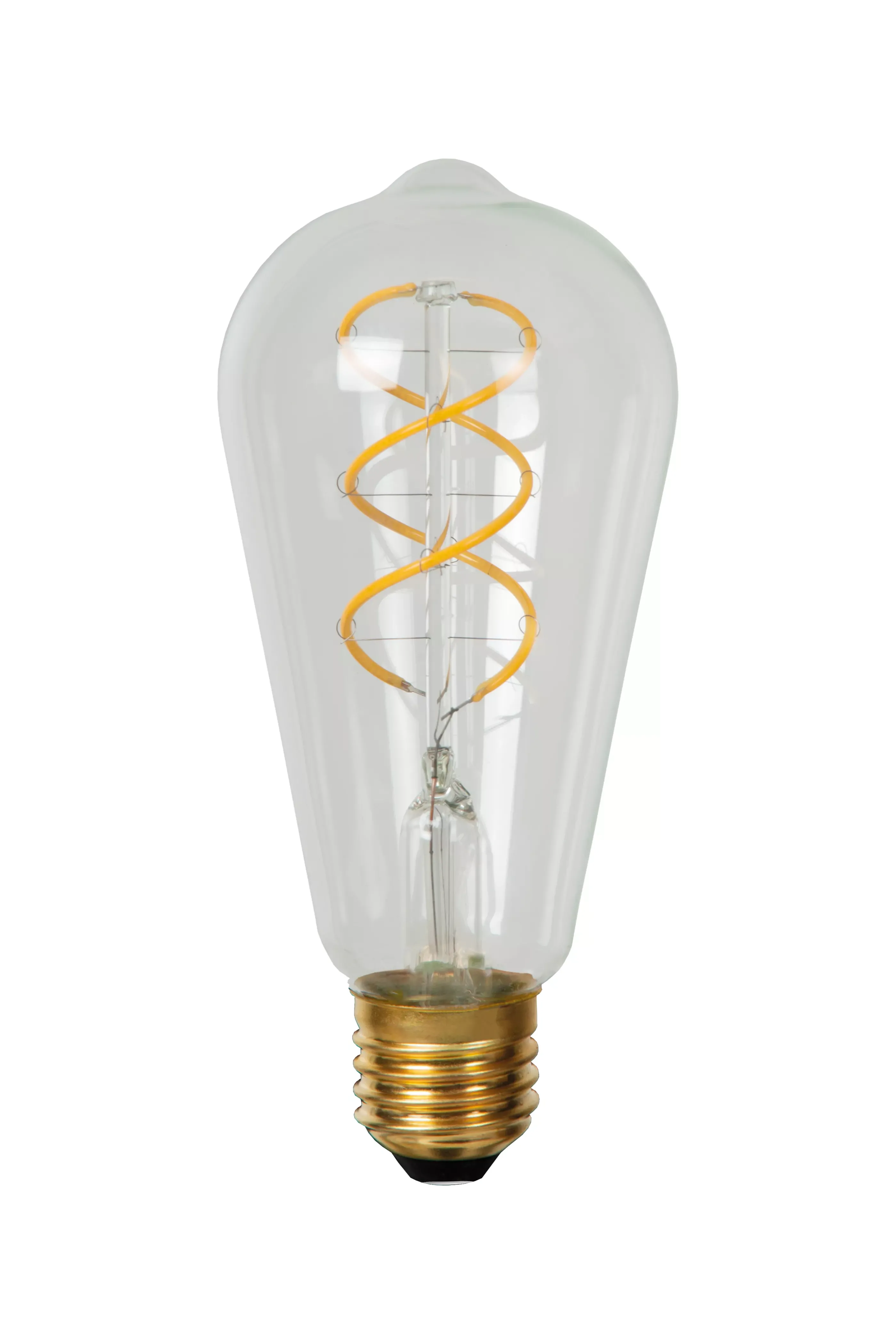 Online ST64 - Filament lamp - Ø 6,4 cm - LED Dimb. - E27 - 1x4,9W 2700K - Transparant Kooldraadlampen