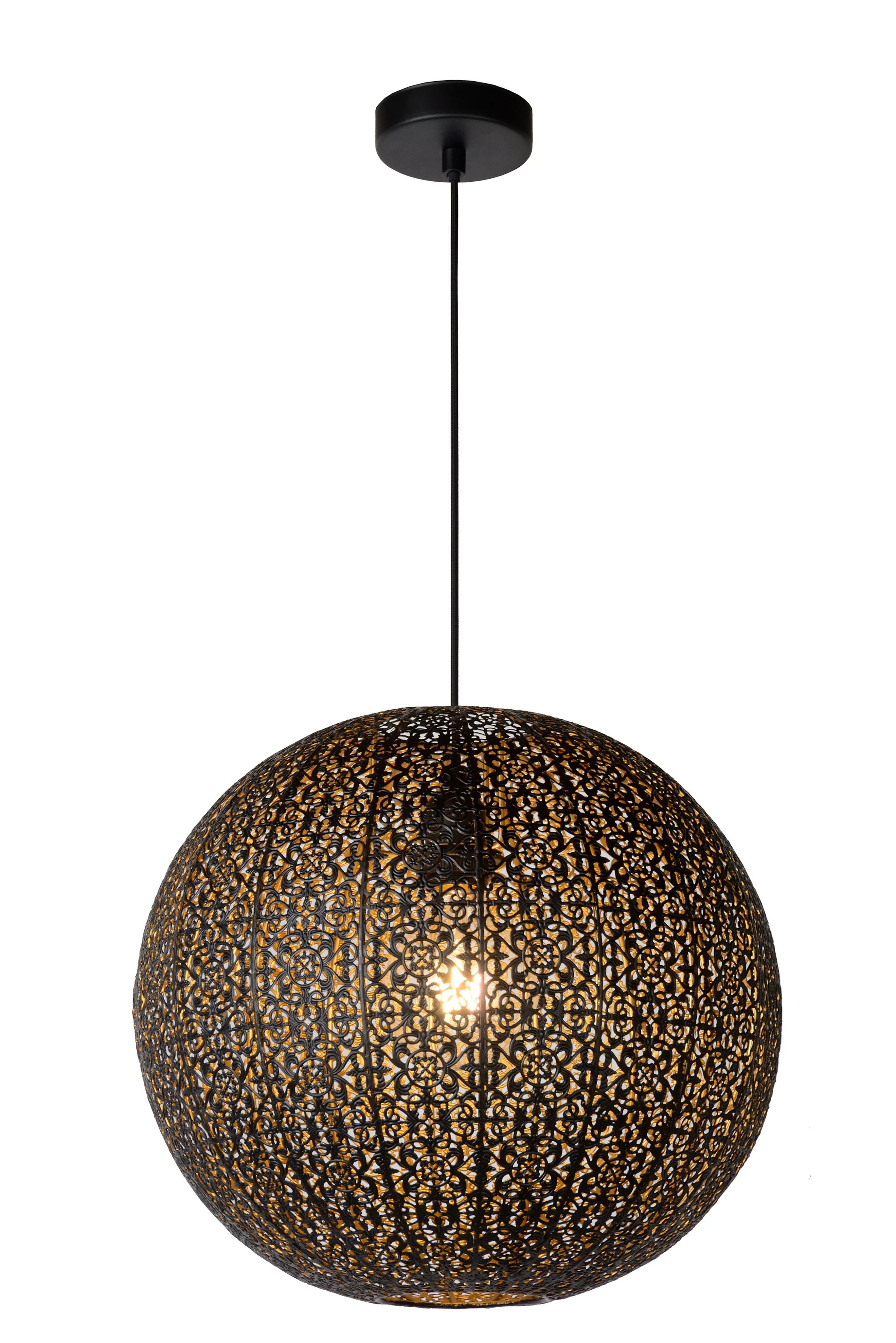 New TAHAR - Hanglamp - 1xE27 - Zwart Hanglampen