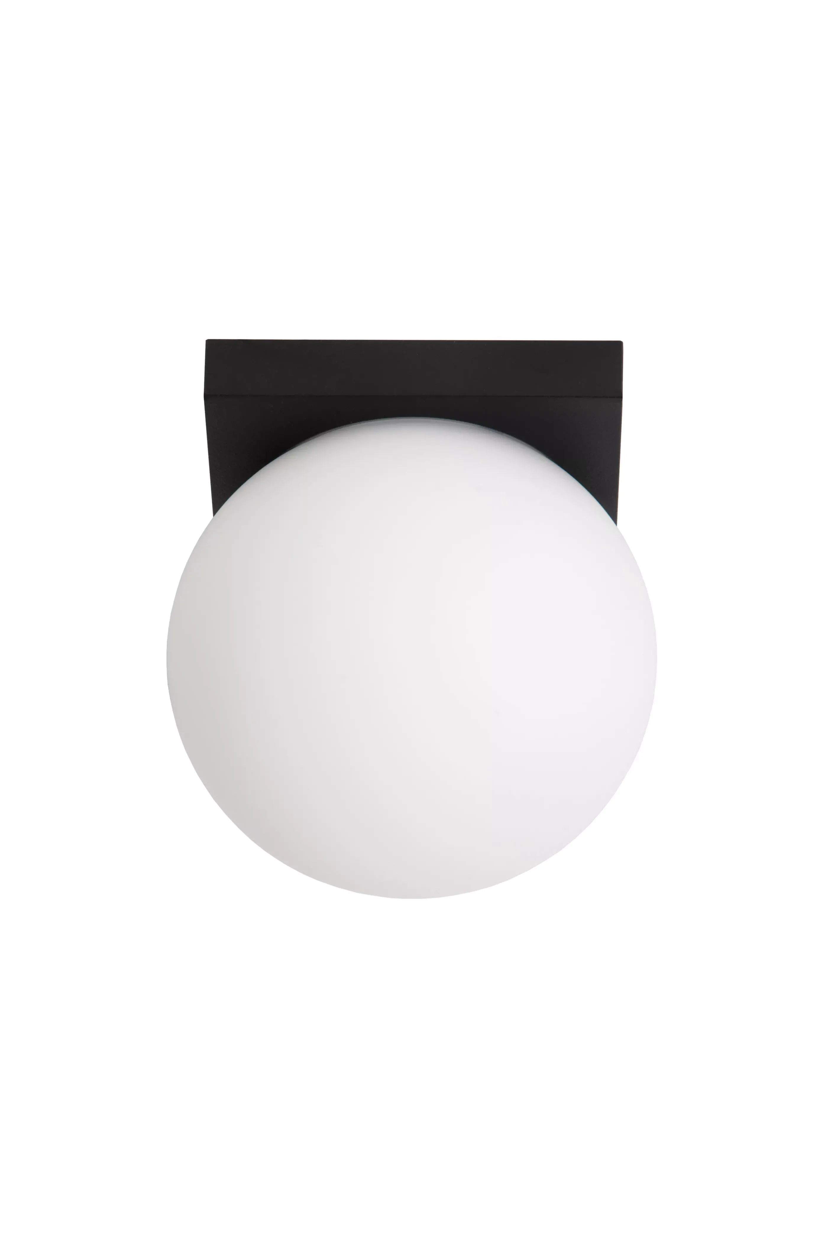 New TASSA - Plafonnière Badkamer - Ø 13,5 cm - LED Dim to warm - 1x12W 1800K/3000K - IP40 - Zwart Plafondlampen