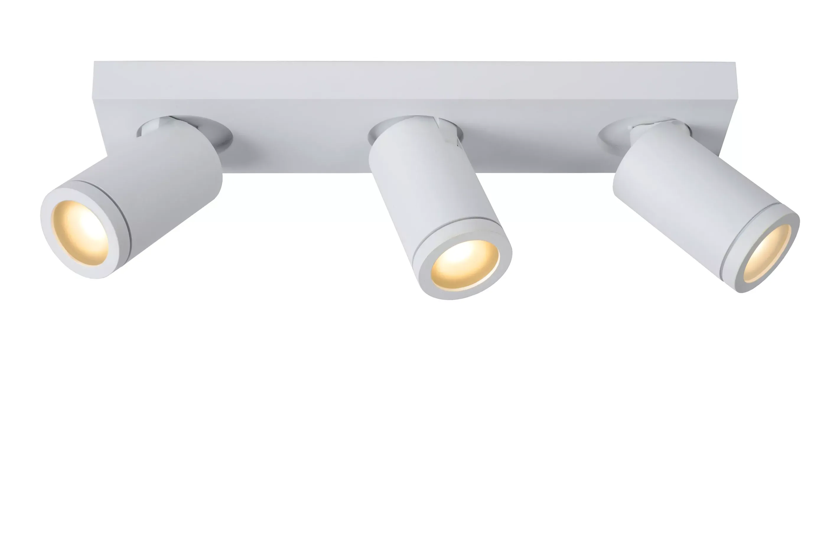 Hot TAYLOR - Plafondspot Badkamer - LED Dim to warm - GU10 - 3x5W 2200K/3000K - IP44 - Wit Plafondlampen