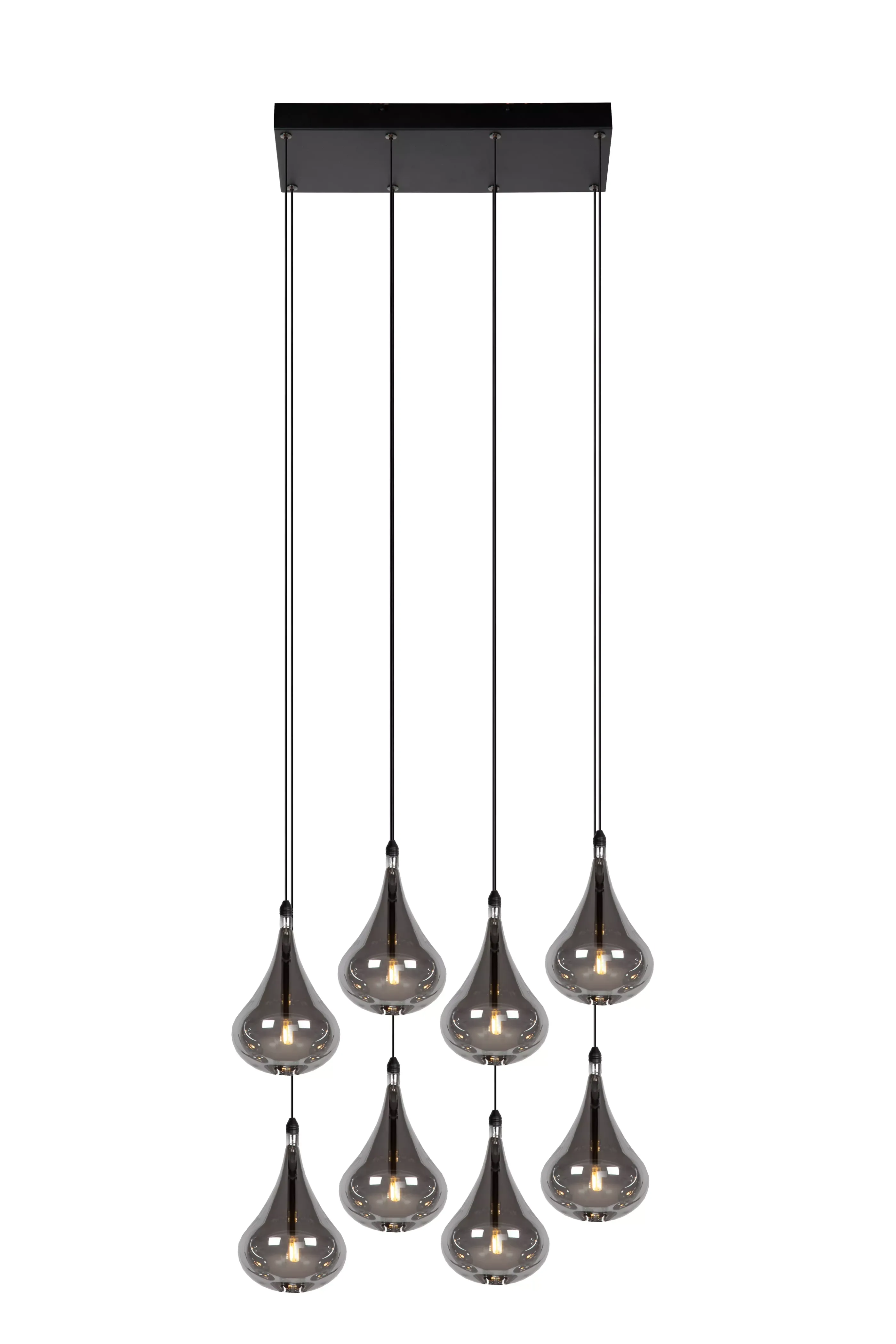 Cheap TEARS - Hanglamp - LED Dimb. - G4 - 8x1,5W 3000K - Zwart Hanglampen