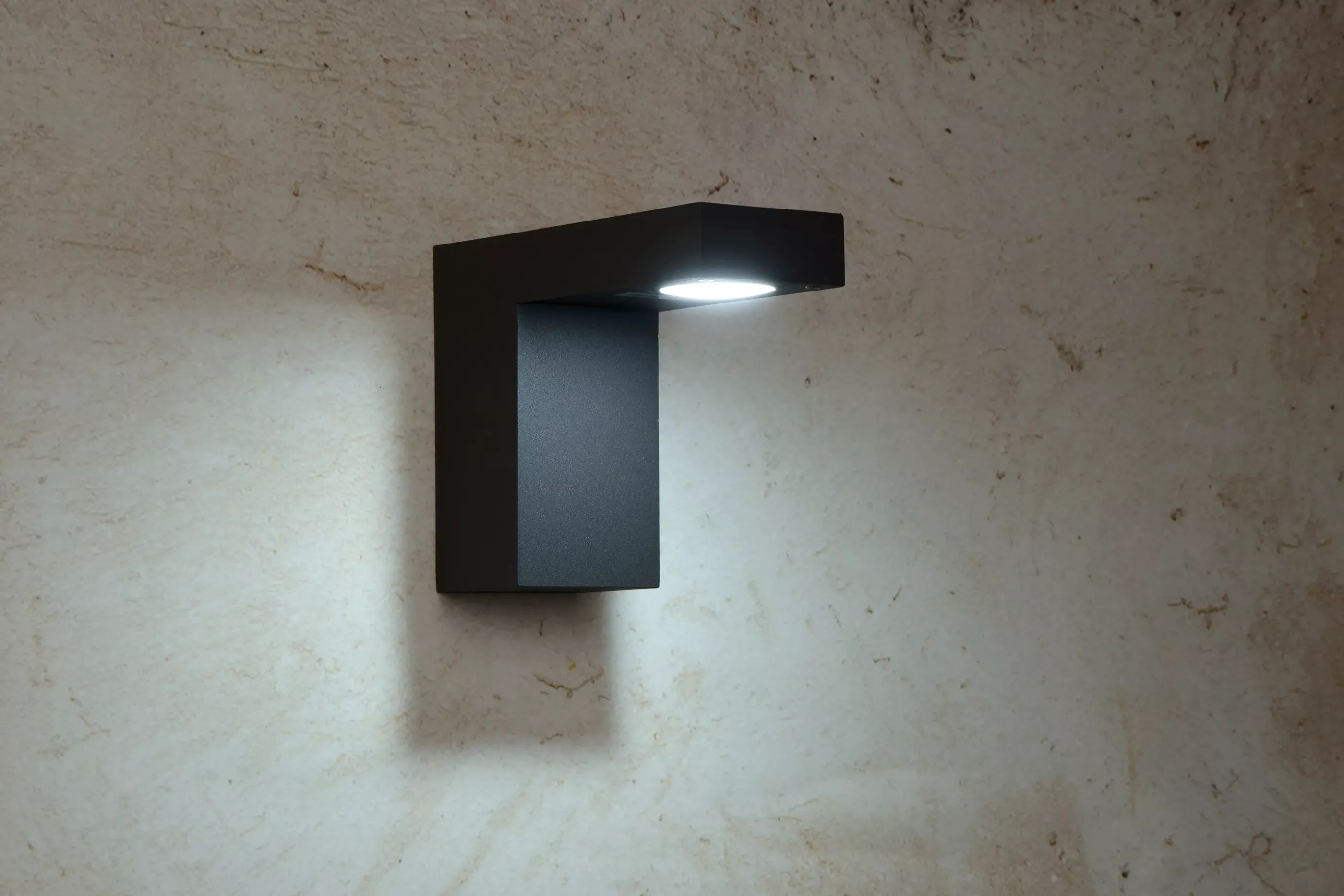 Online TEXAS - Wandspot / Wandlamp Binnen/Buiten - LED - 1x7W 3000K - IP54 - Antraciet Wandverlichting Buiten
