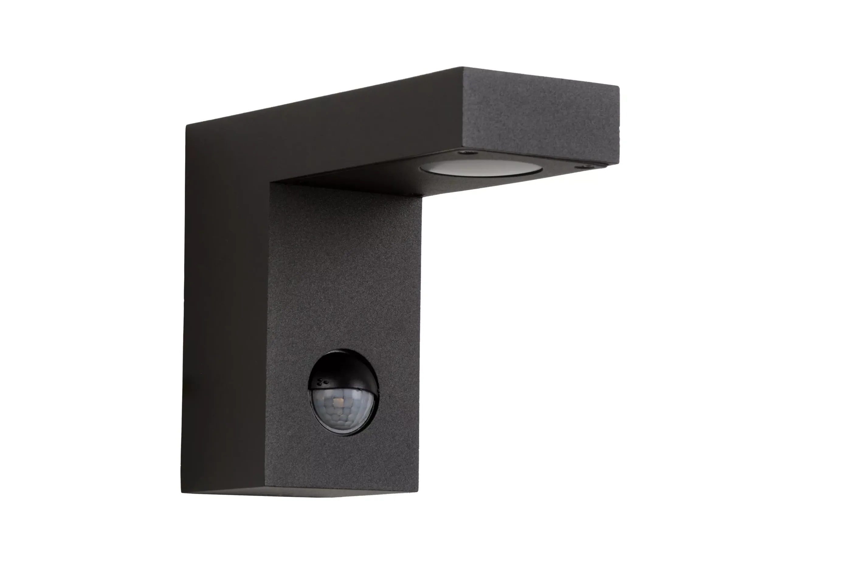 Online TEXAS-IR - Wandspot / Wandlamp Binnen/Buiten - LED - 1x7W 3000K - IP54 - Beweging & dag/nacht sensor (uitschakelbaar) - Antraciet Wandverlichting Buiten