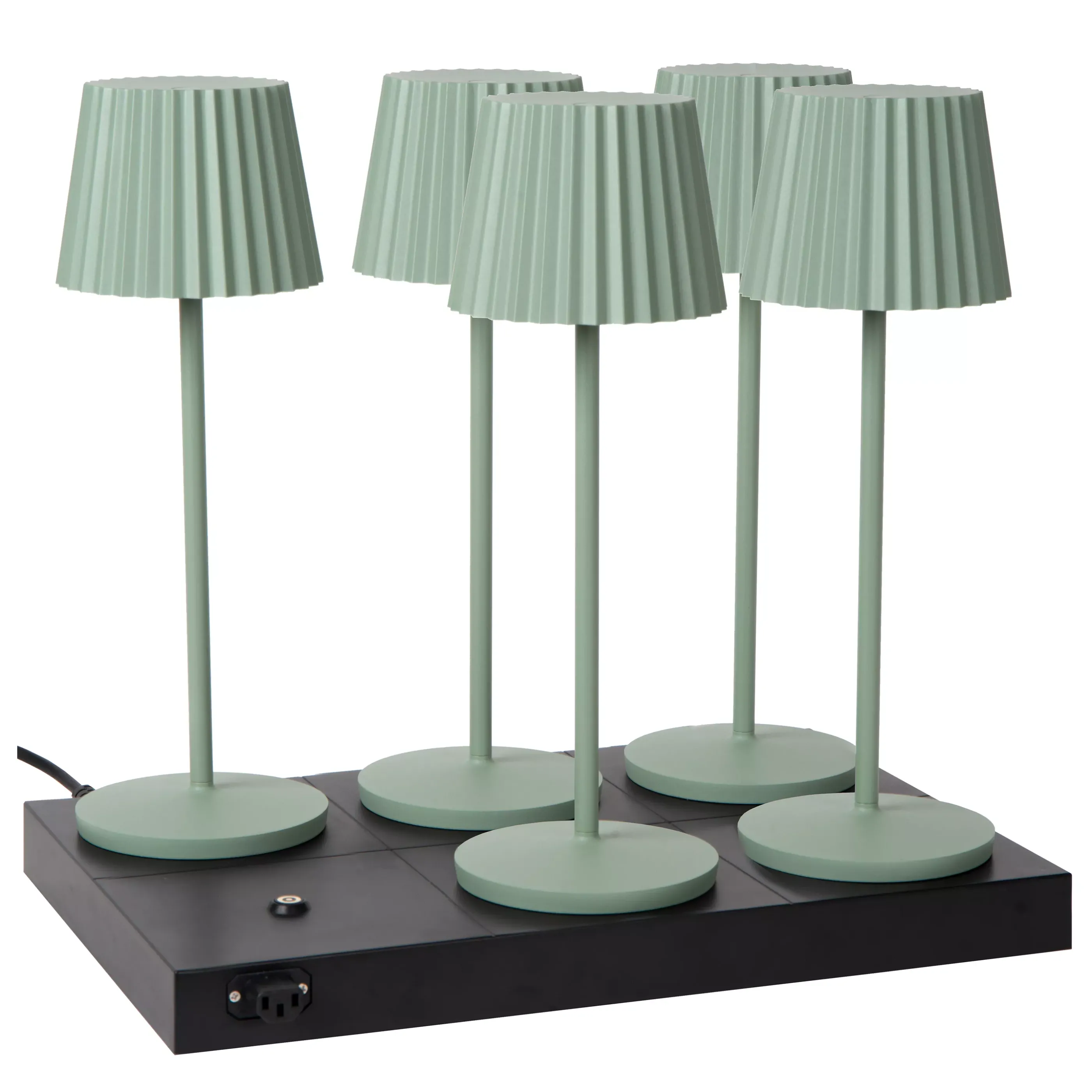 Flash Sale THE DOCK - Draadloze oplader / oplaadstation / Wireless charger - Max. 6 lampen - Zwart Tafellampen Buiten
