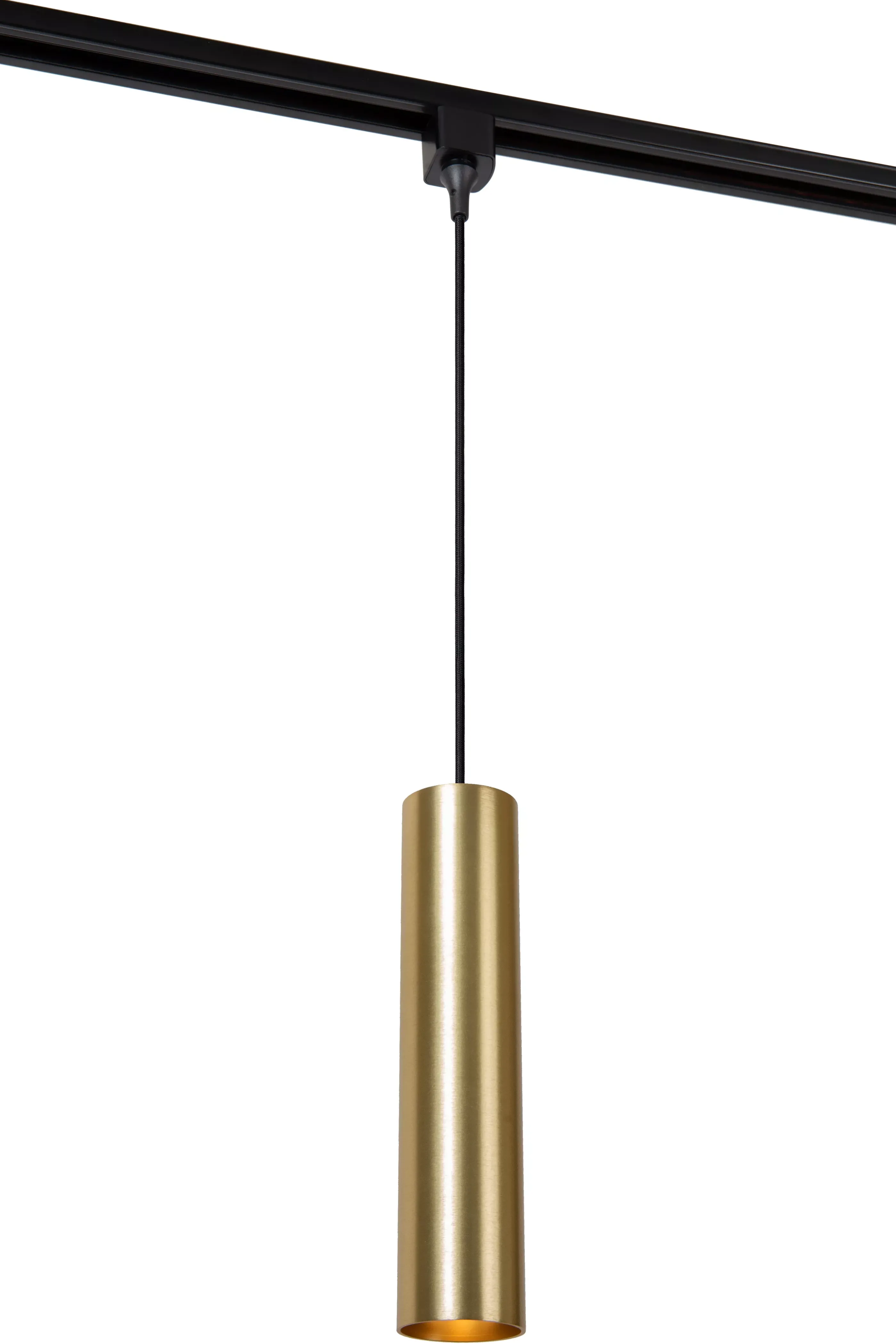 Clearance TRACK FLORIS Hanglamp - 1-fase Railsysteem / Railverlichting - 1xGU10 - Mat Goud / Messing (Uitbreiding) Railverlichting