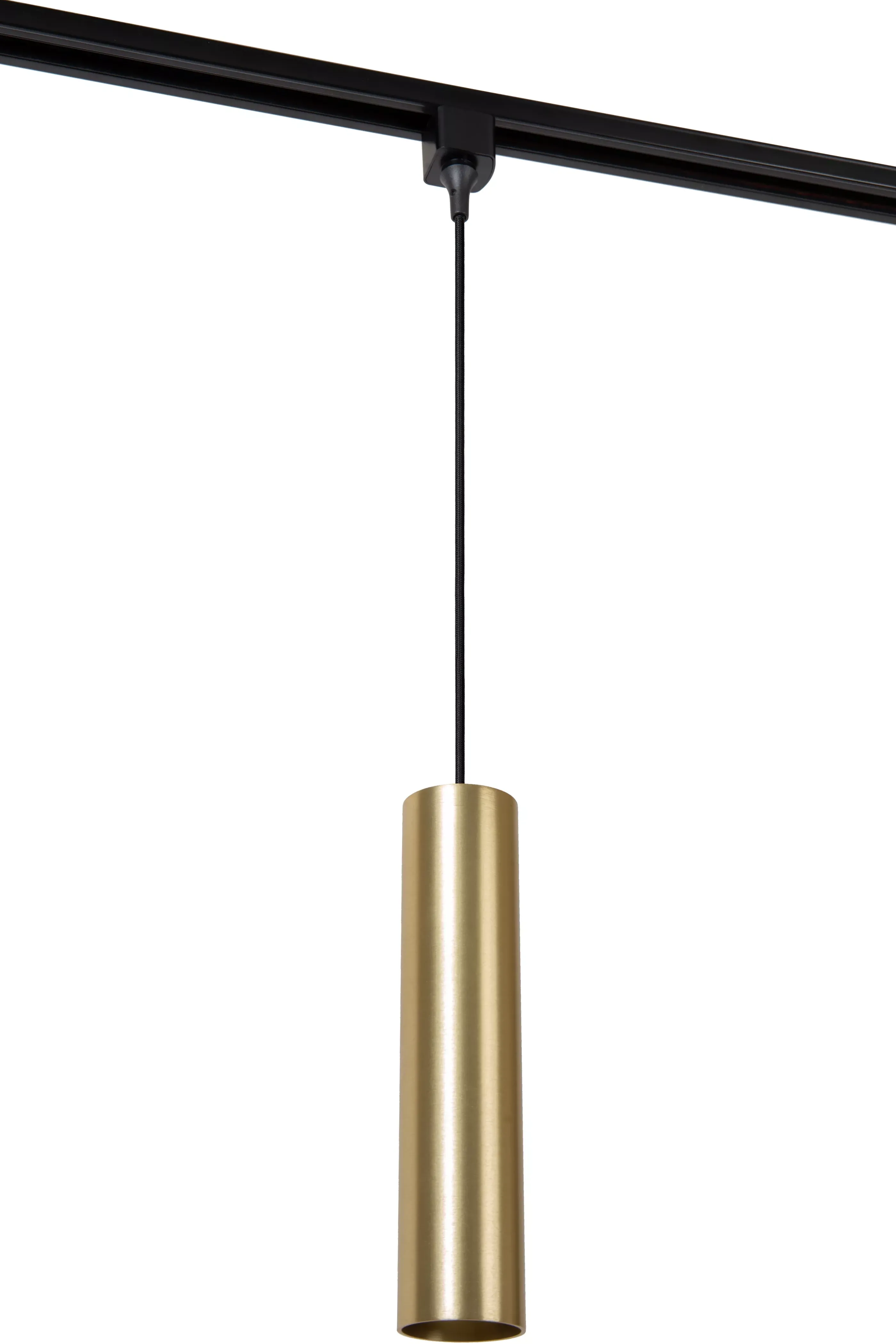 Clearance TRACK FLORIS Hanglamp - 1-fase Railsysteem / Railverlichting - 1xGU10 - Mat Goud / Messing (Uitbreiding) Railverlichting