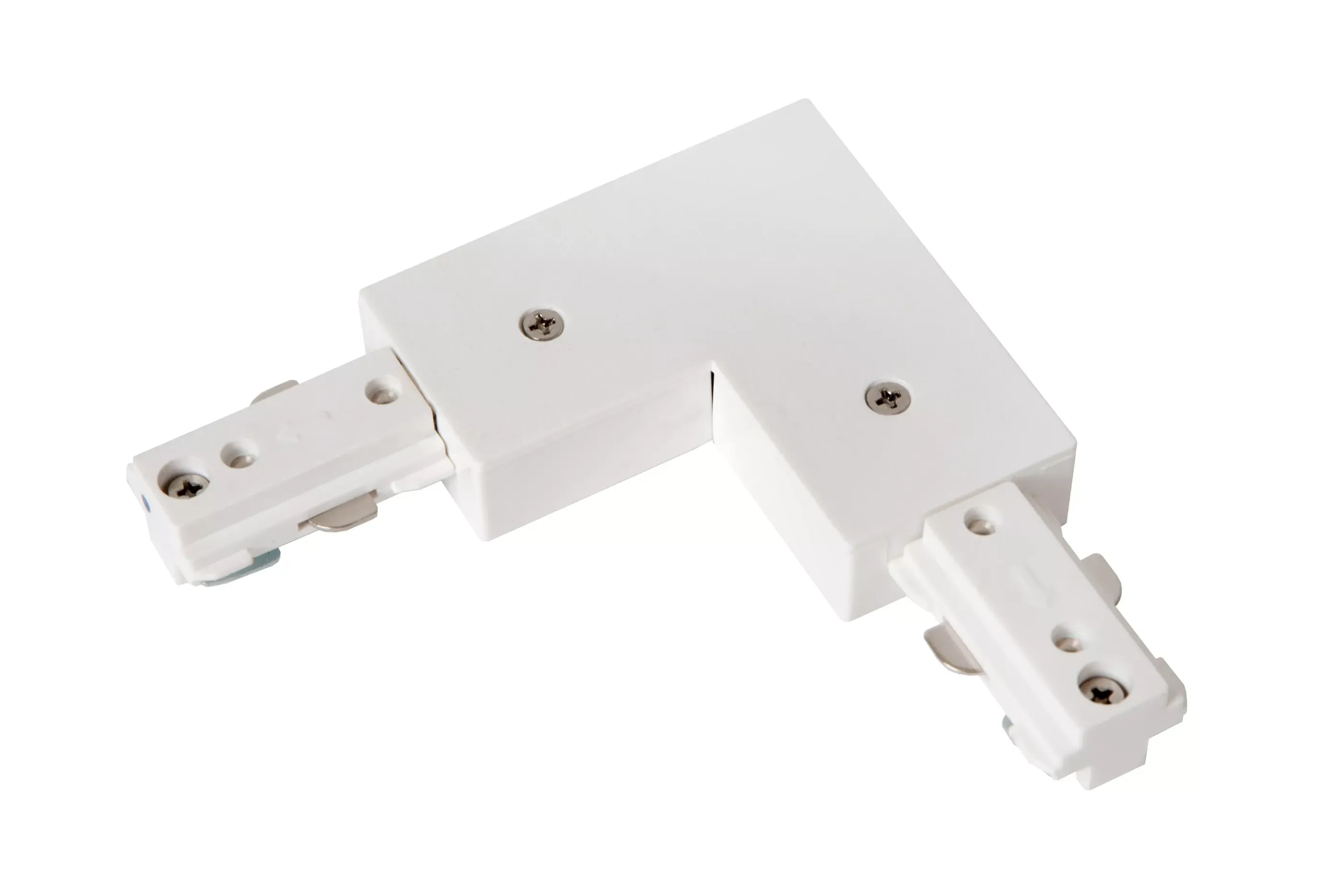 Outlet TRACK L-koppelstuk - 1-fase Railsysteem / Railverlichting - Rechts - Wit (Uitbreiding) Railverlichting