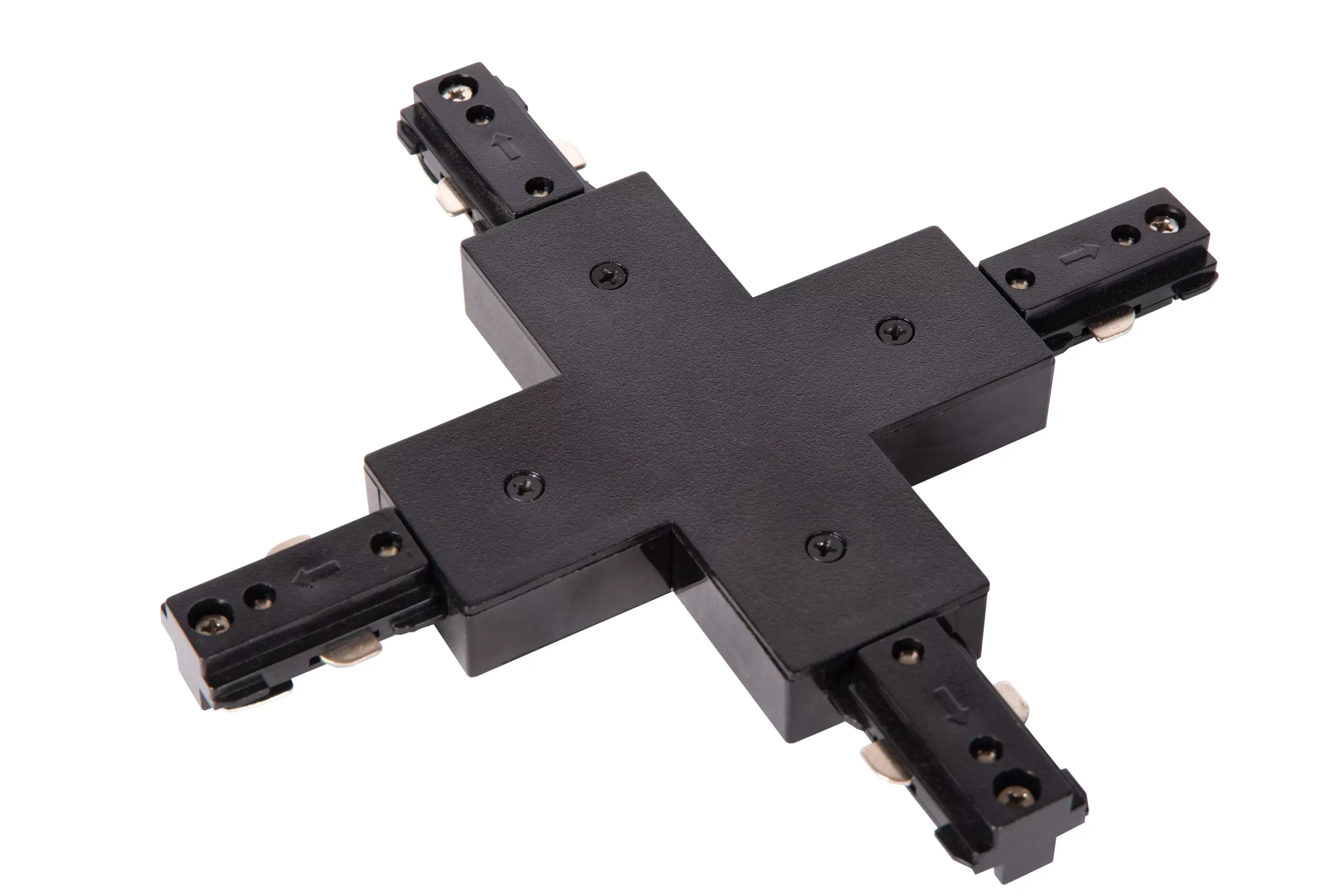 Cheap TRACK X-koppelstuk - 1-fase Railsysteem / Railverlichting - Zwart (Uitbreiding) Railverlichting