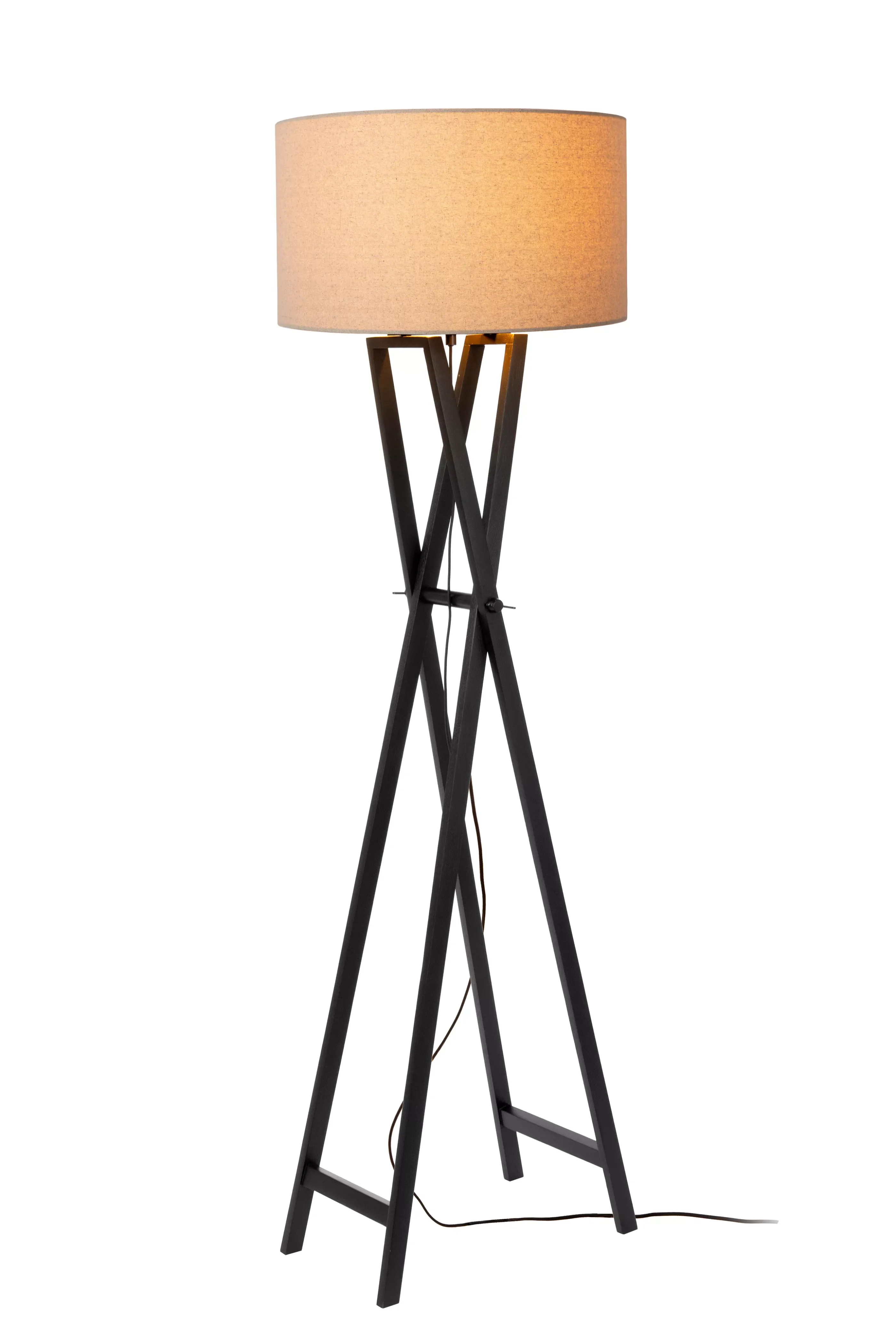 Discount TRAFALGAR - Vloerlamp - 1xE27 - Zwart Staande Lampen