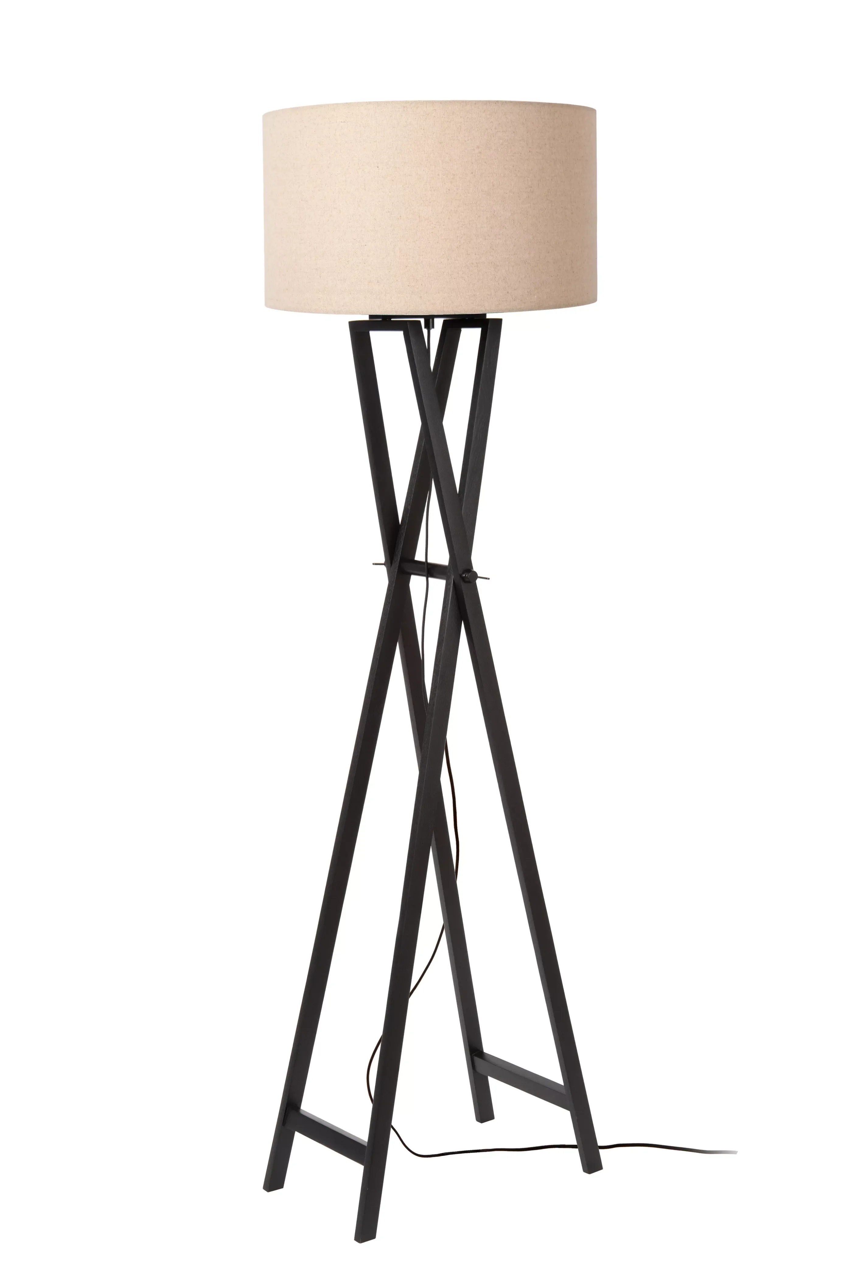 Discount TRAFALGAR - Vloerlamp - 1xE27 - Zwart Staande Lampen