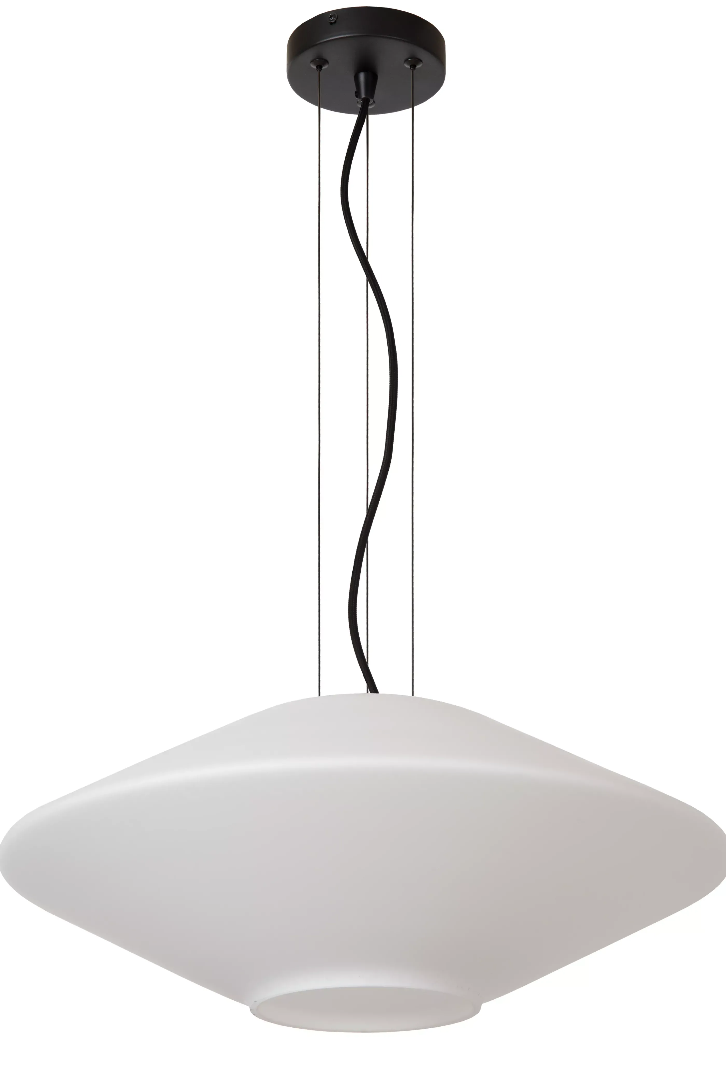 Outlet TREVOR - Hanglamp - Ø 50 cm - 1xE27 - Opaal Hanglampen