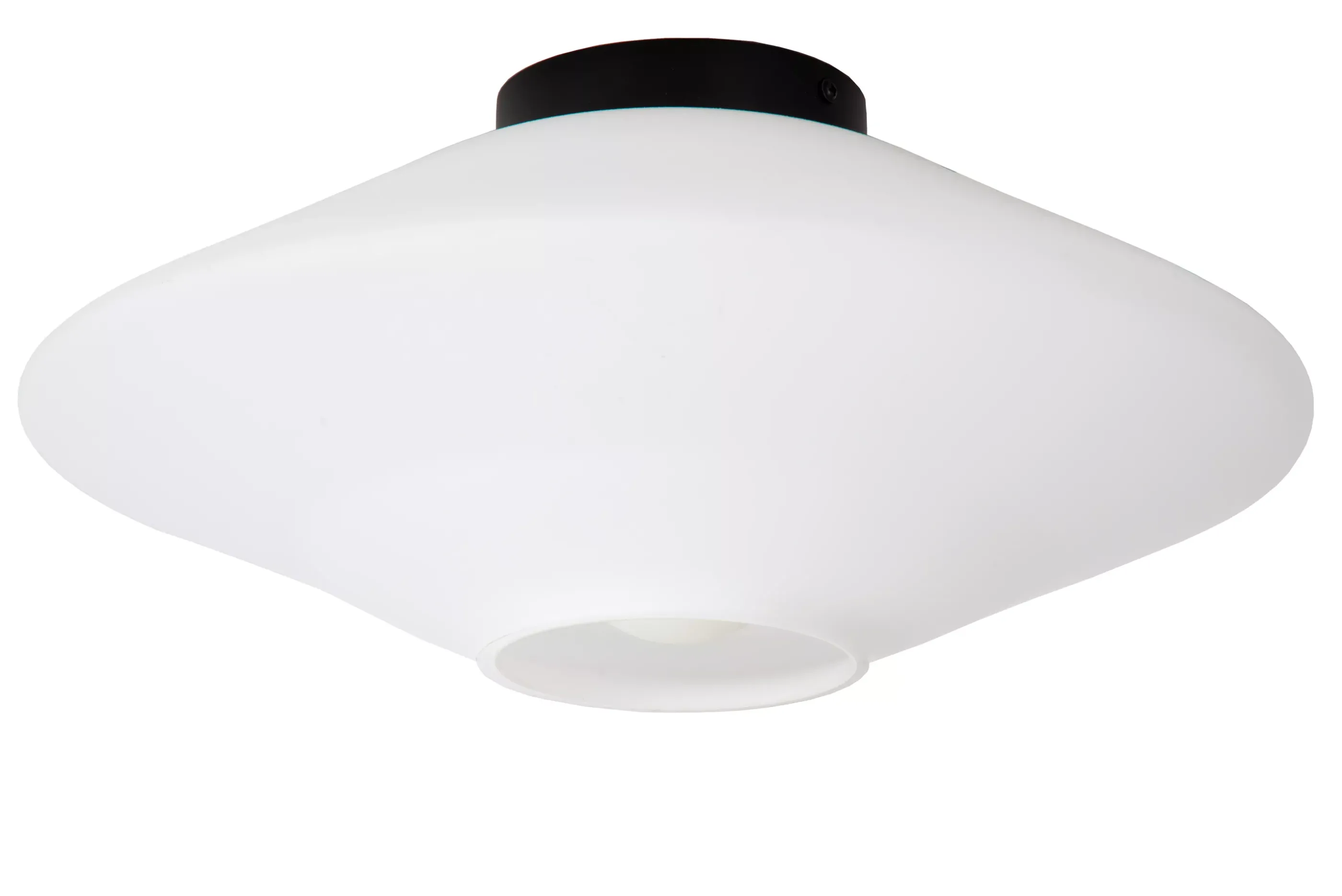 Store TREVOR - Plafonnière - Ø 42 cm - 1xE27 - Opaal Plafondlampen