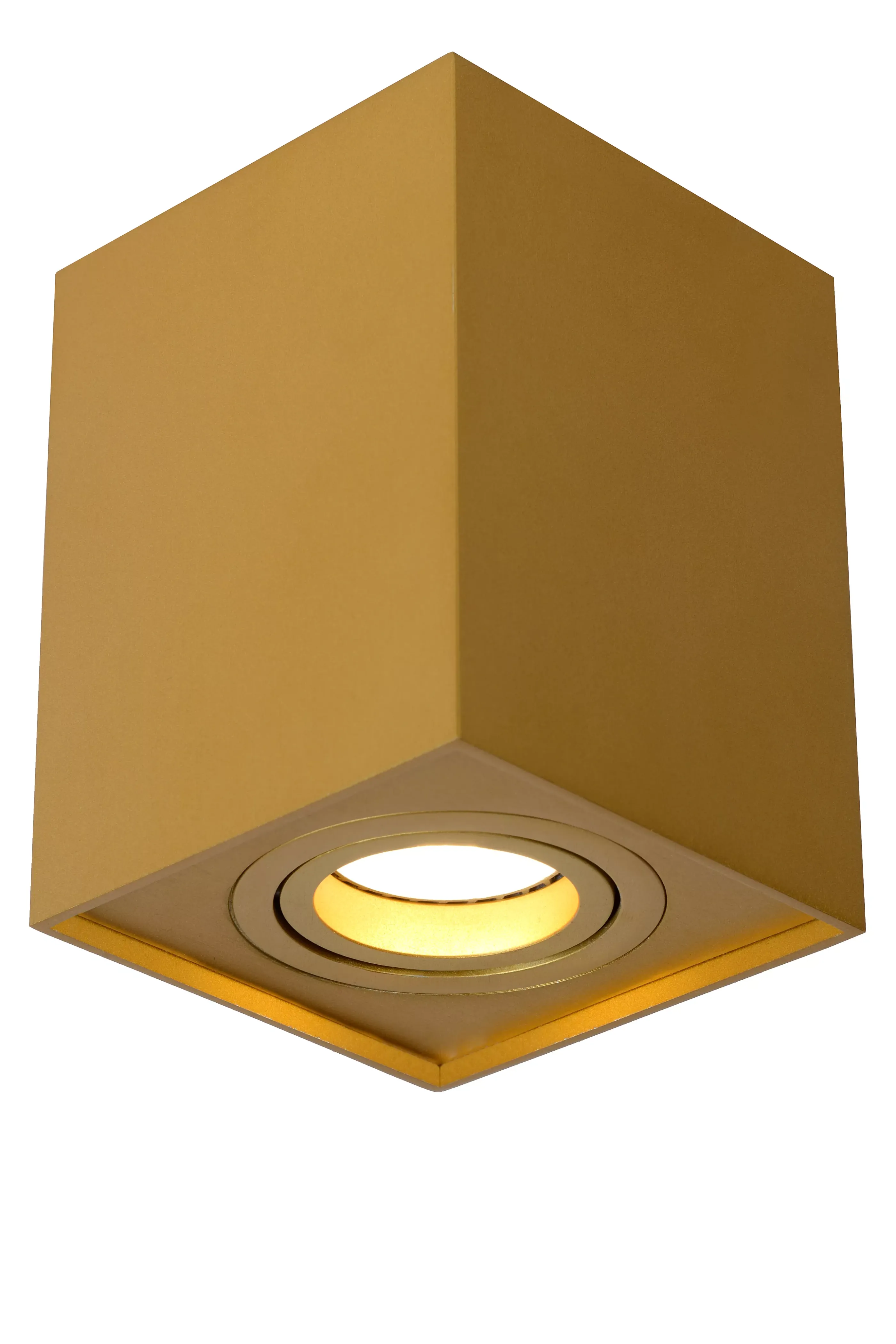 Shop TUBE - Plafondspot - 1xGU10 - Mat Goud / Messing Plafondlampen