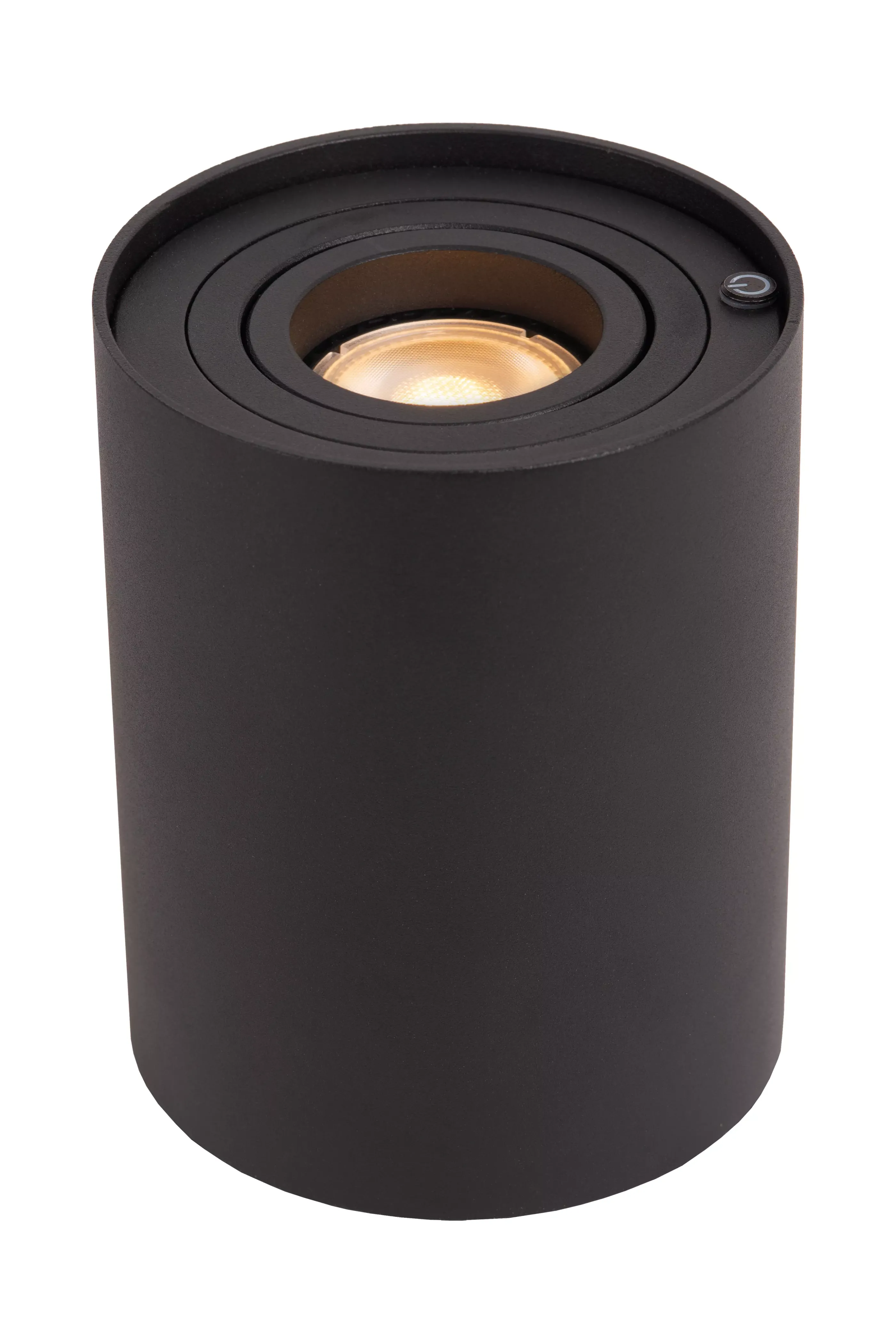Discount TUBE - Tafellamp - Ø 9,6 cm - LED 3 StepDim - GU10 - 1x5W 2600K/2800K - Zwart Tafellampen